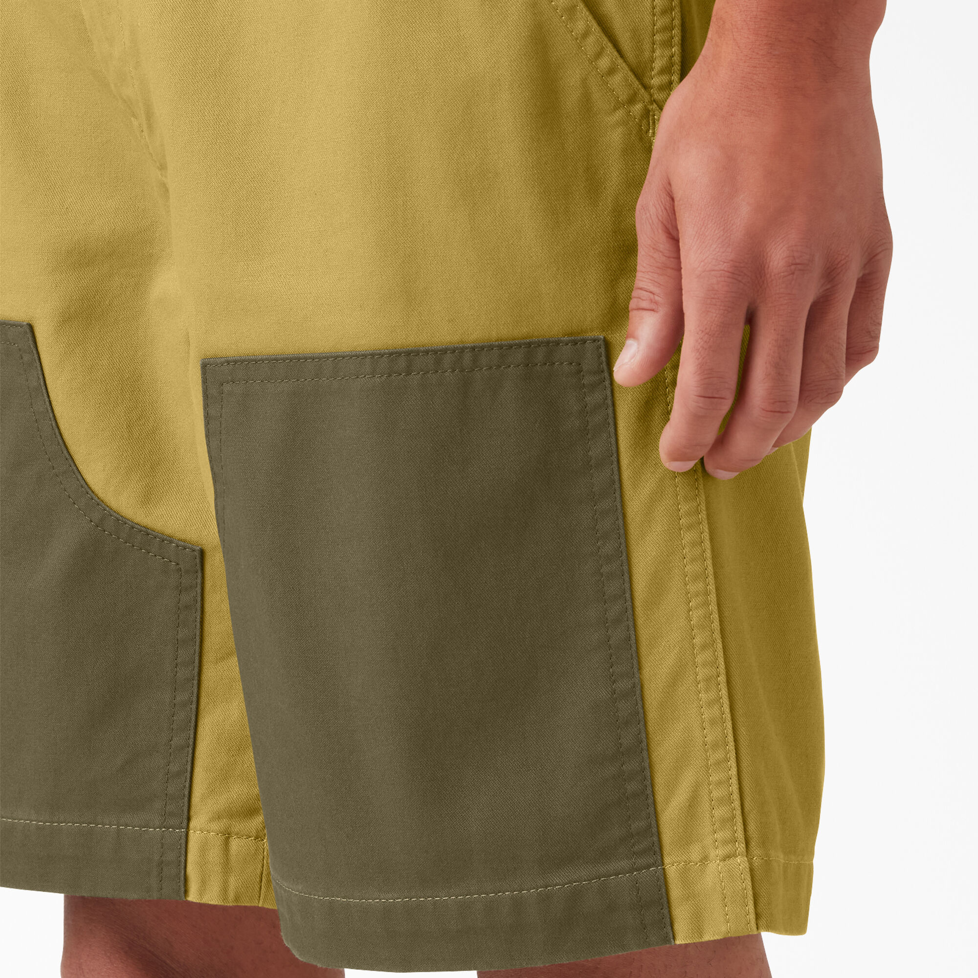Regular Fit Contrast Chap Front Shorts, 9