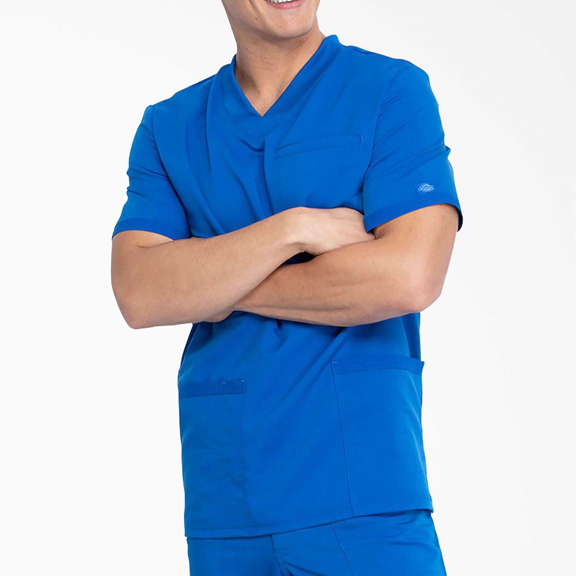Men's Balance V-Neck Scrub Top with Patch Pockets