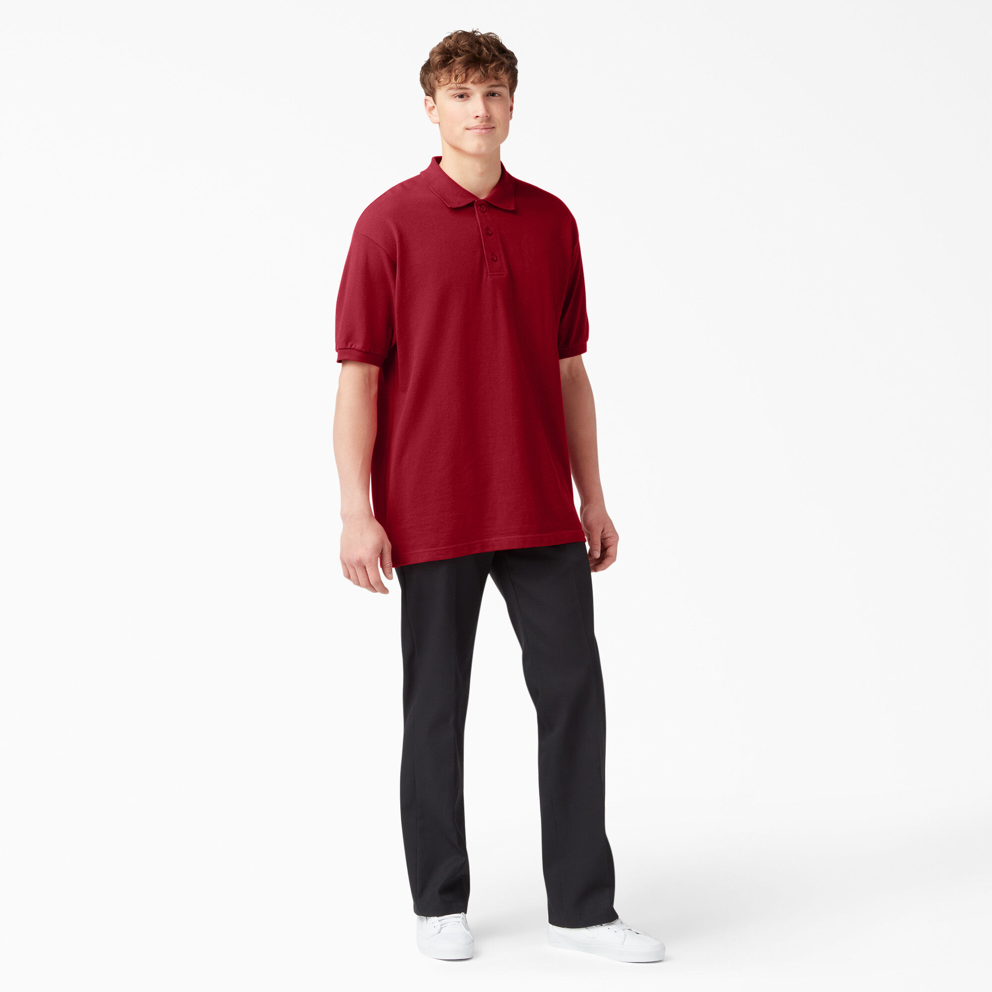 Adult Size Piqué Short Sleeve Polo