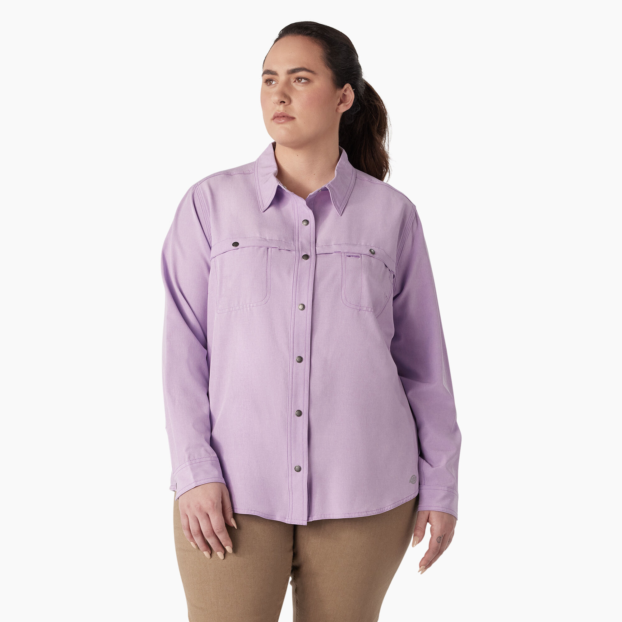 Women's Plus Cooling Roll-Tab Work Shirt