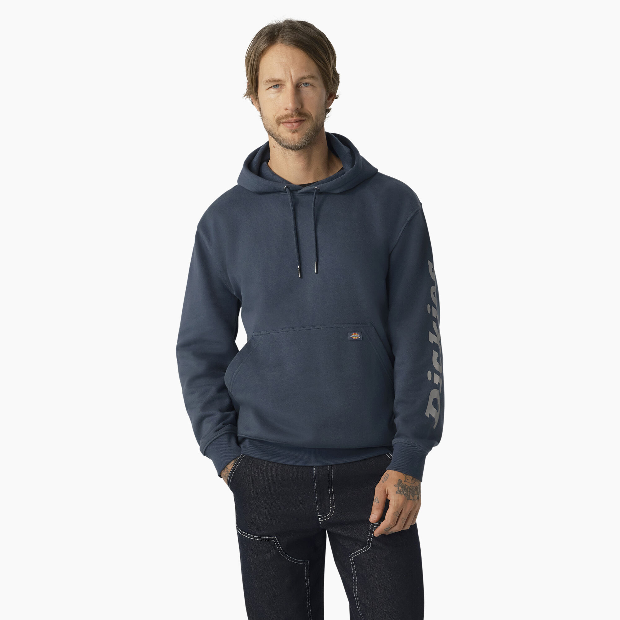 Water Repellent Logo Sleeve Hoodie