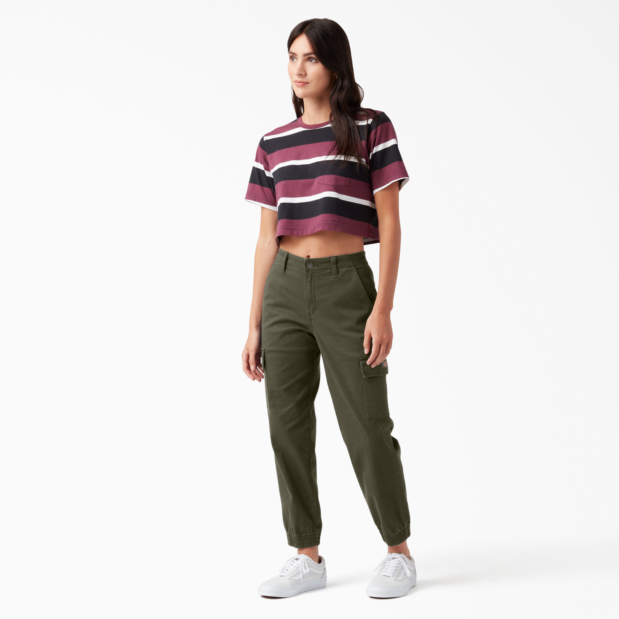 Women's High Rise Fit Cargo Jogger Pants
