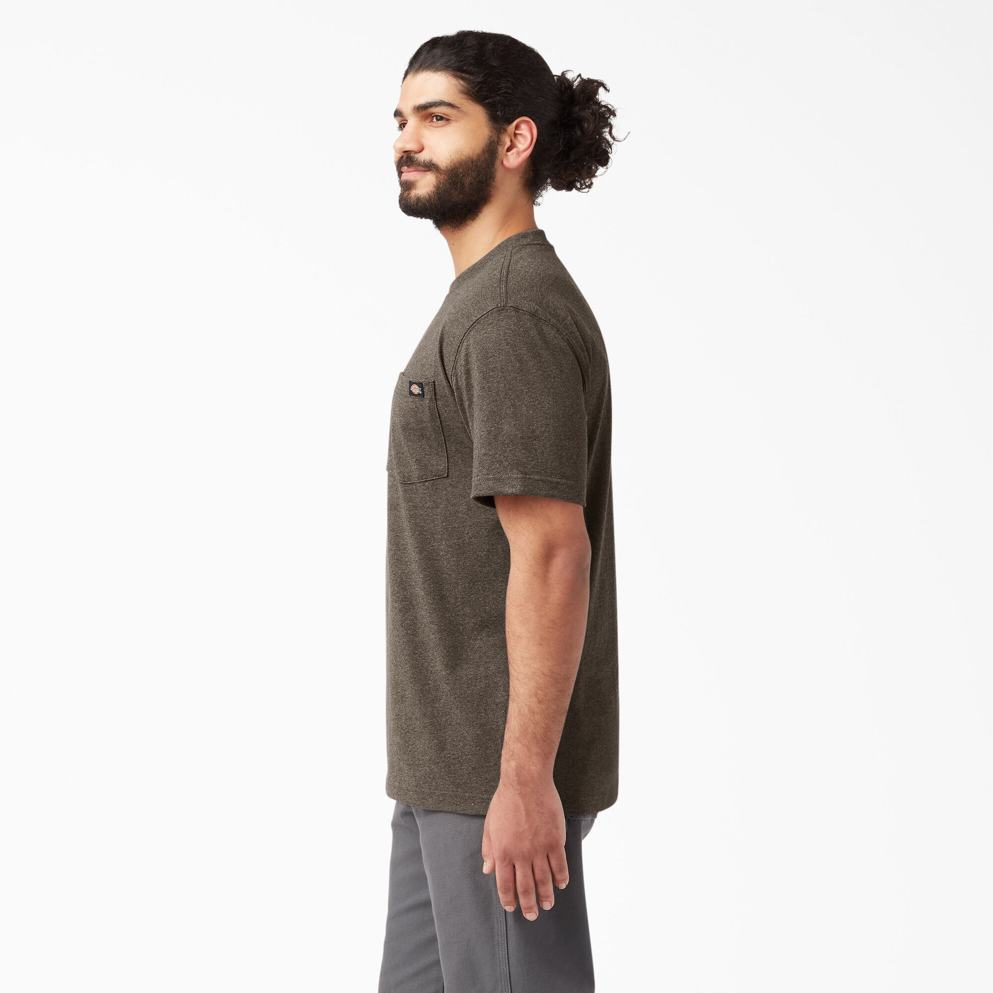 Heavyweight Heathered Short Sleeve Pocket T-Shirt