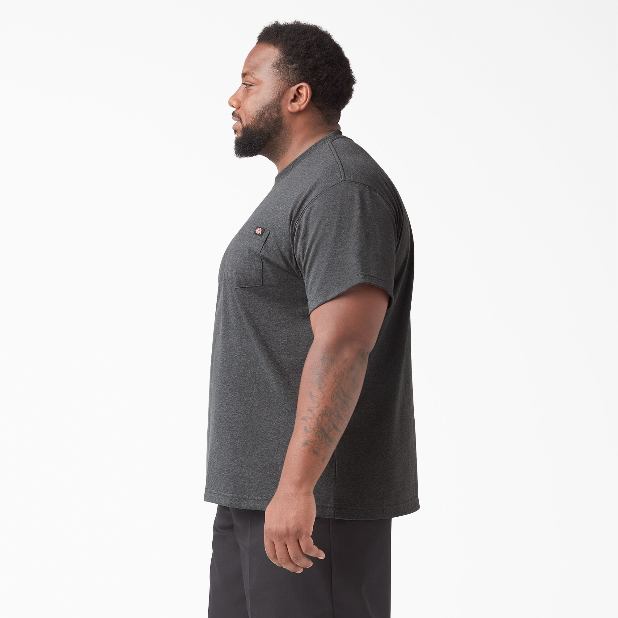 Heavyweight Heathered Short Sleeve Pocket T-Shirt
