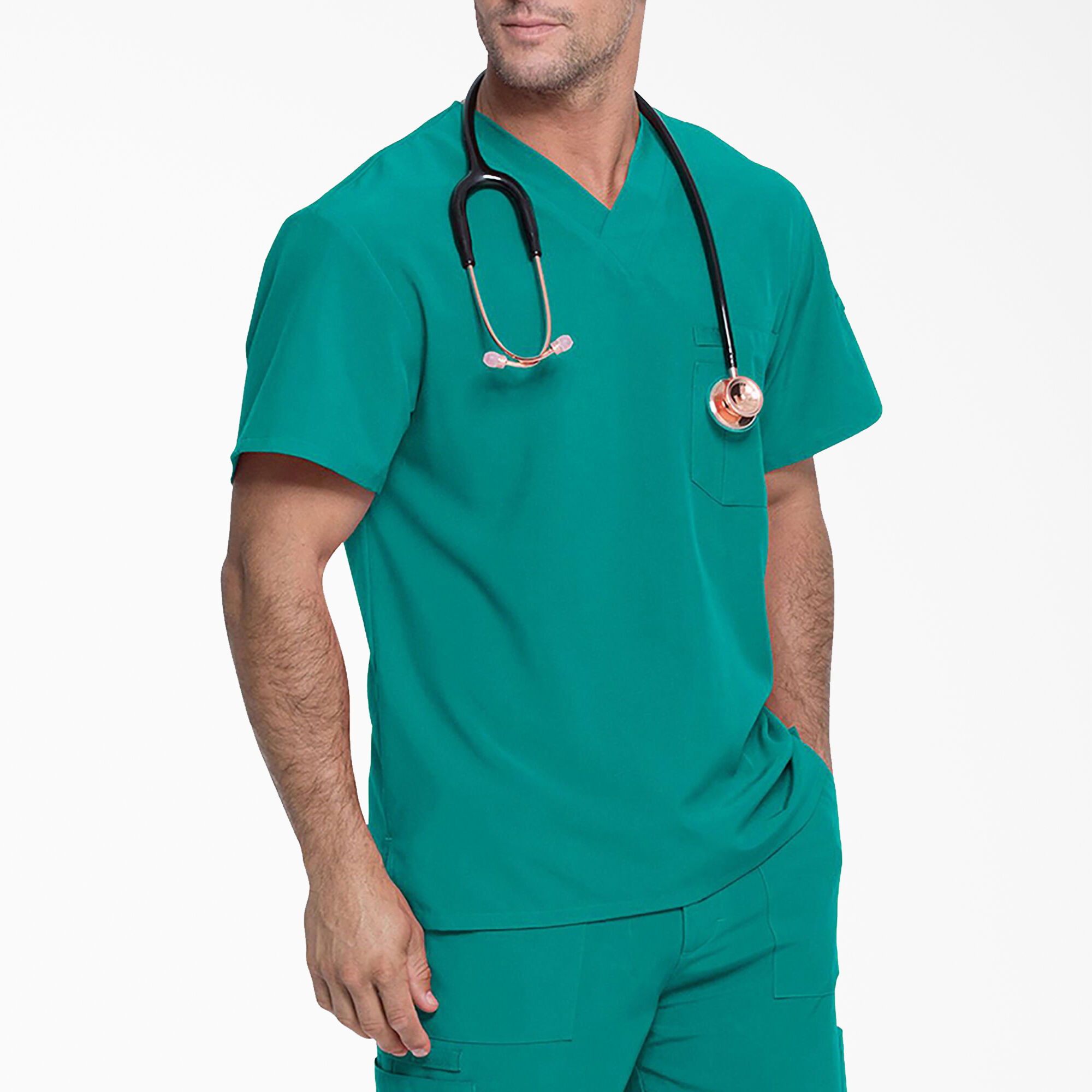 Men's EDS Essentials V-Neck Scrub Top