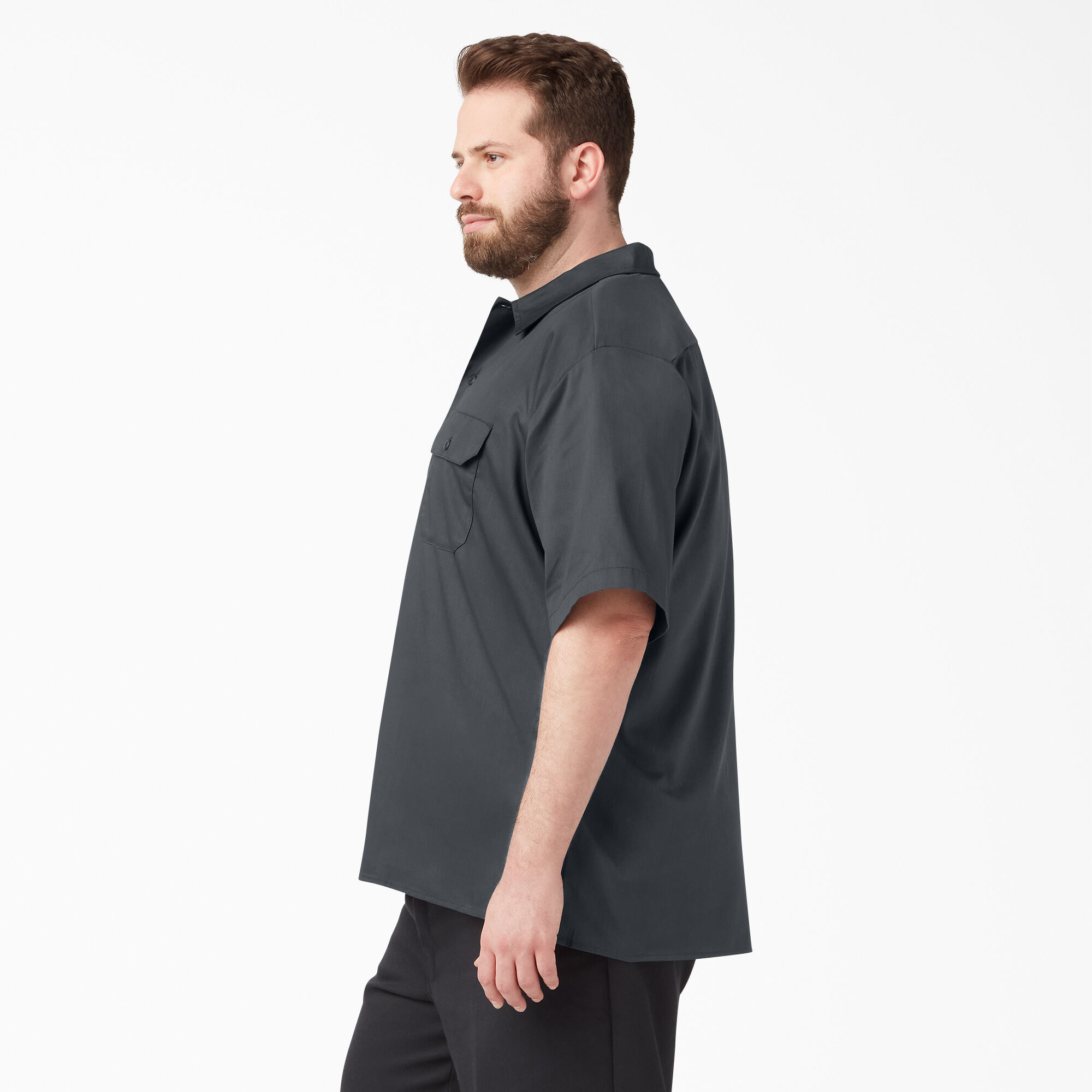 Relaxed Fit Short Sleeve Work Shirt