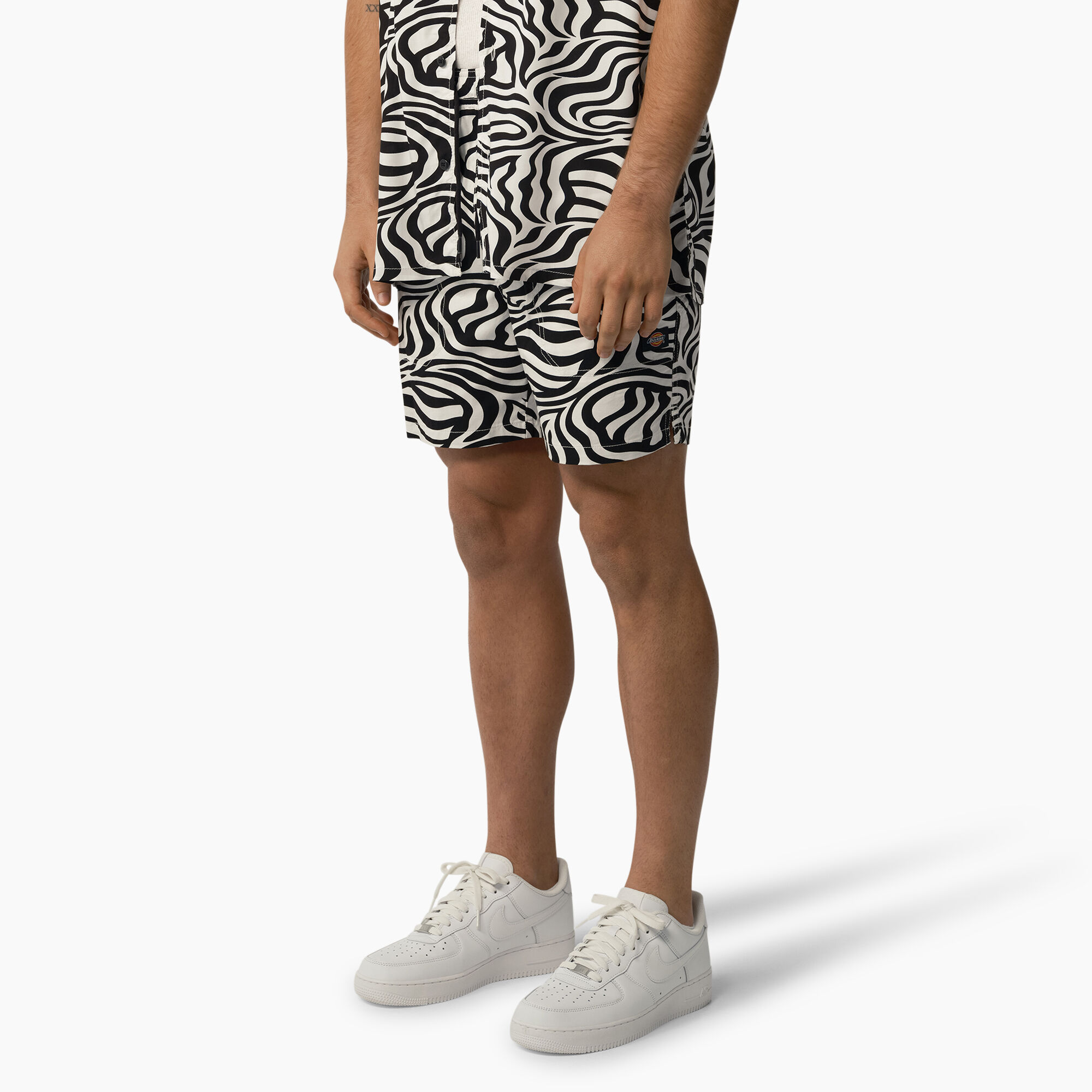 Zebra Print Modern Fit Drawstring Shorts, 6