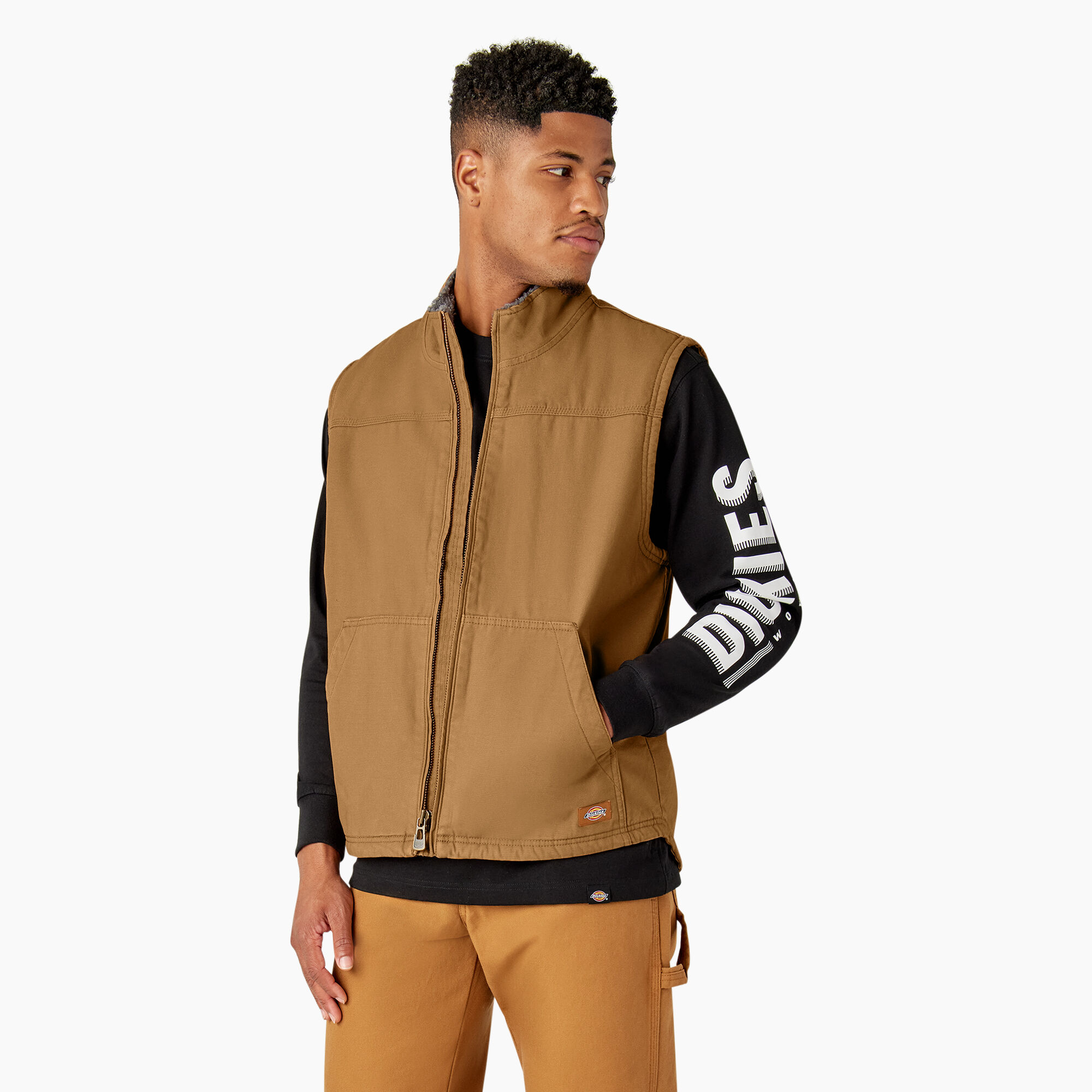 Duck Canvas High Pile Fleece Lined Vest