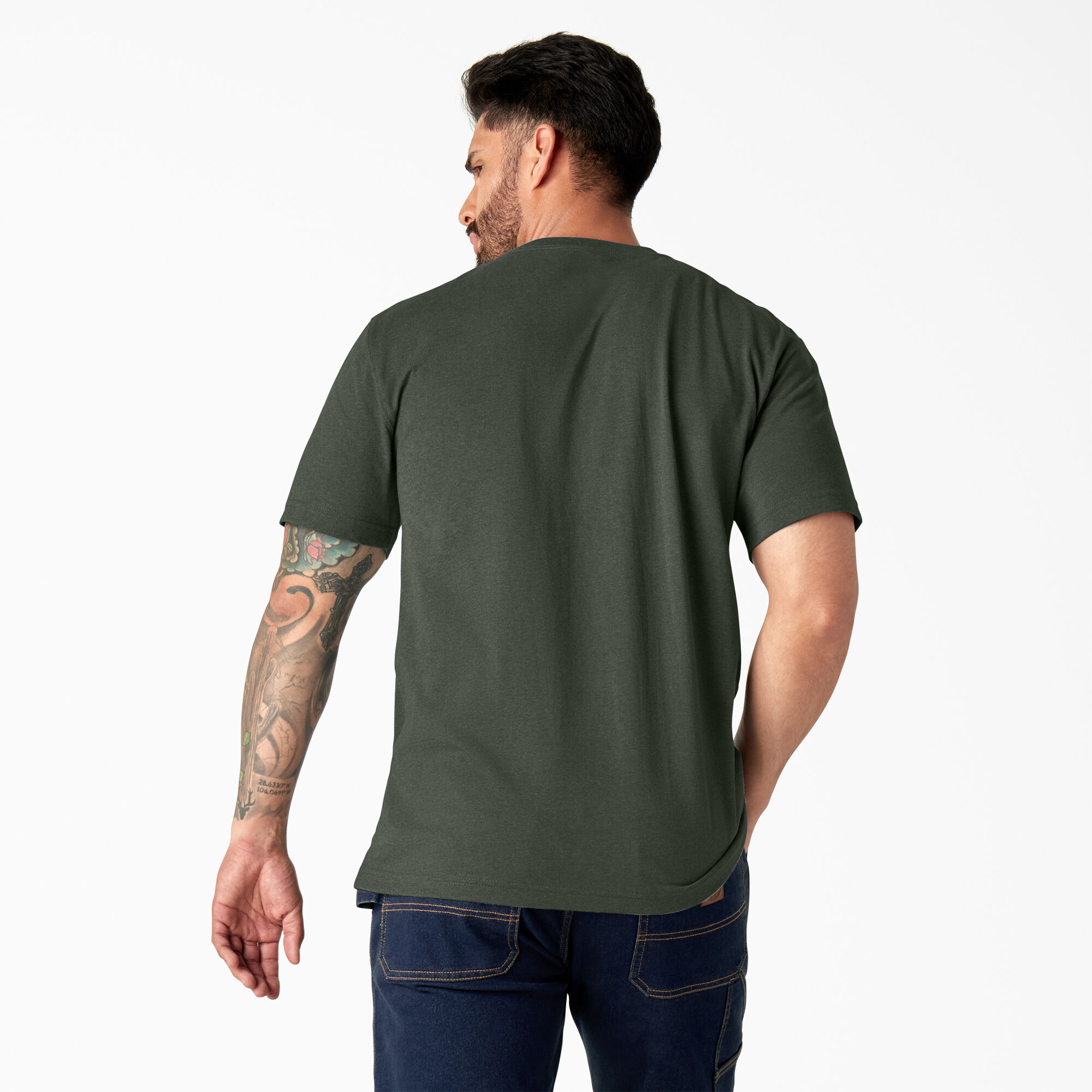 Heavyweight Heathered Short Sleeve Pocket T-Shirt