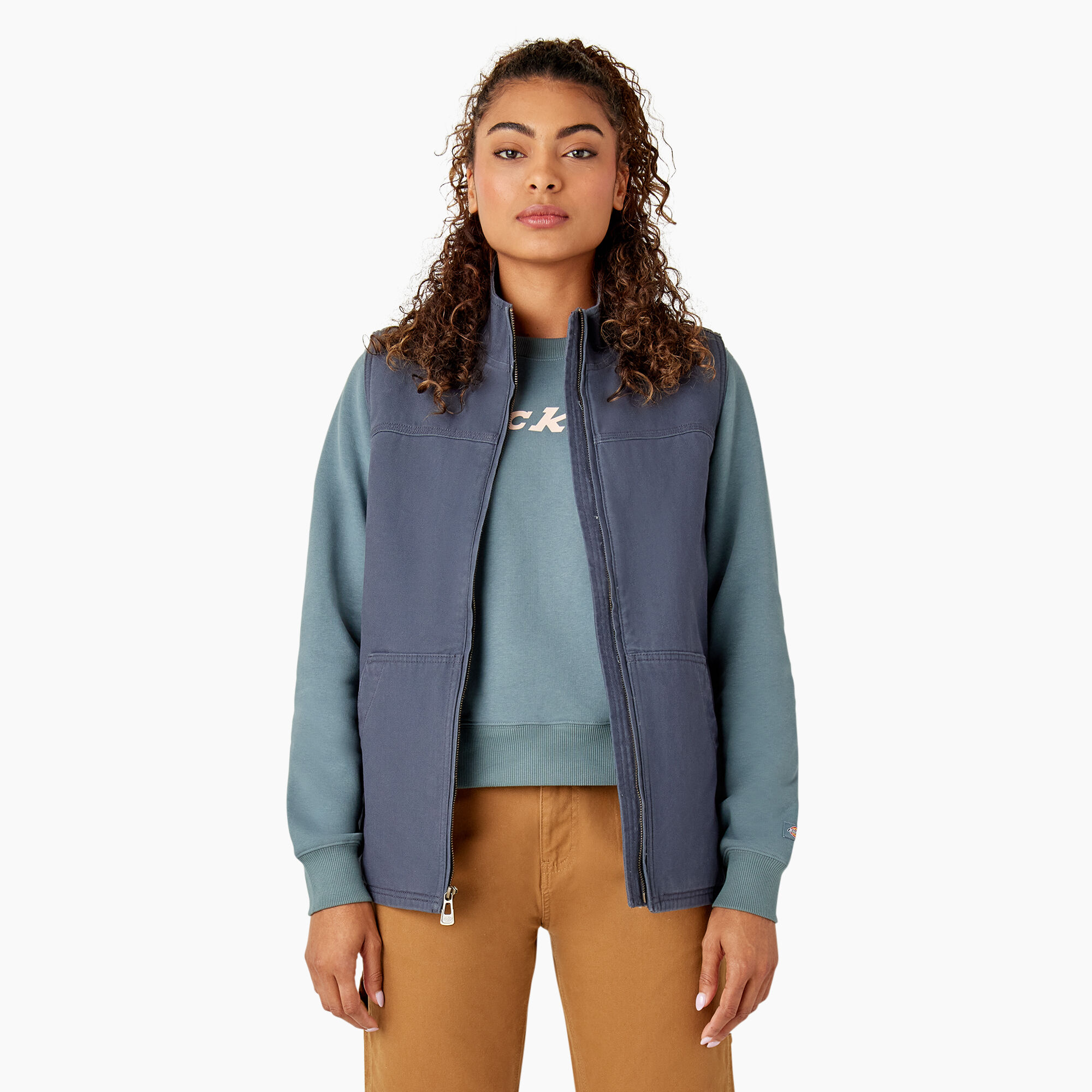 Women's Fleece Lined Duck Canvas Vest