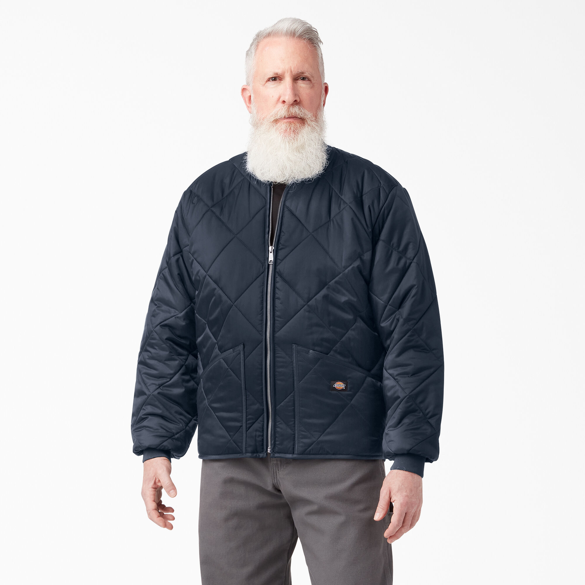 Diamond Quilted Jacket, Dark Navy