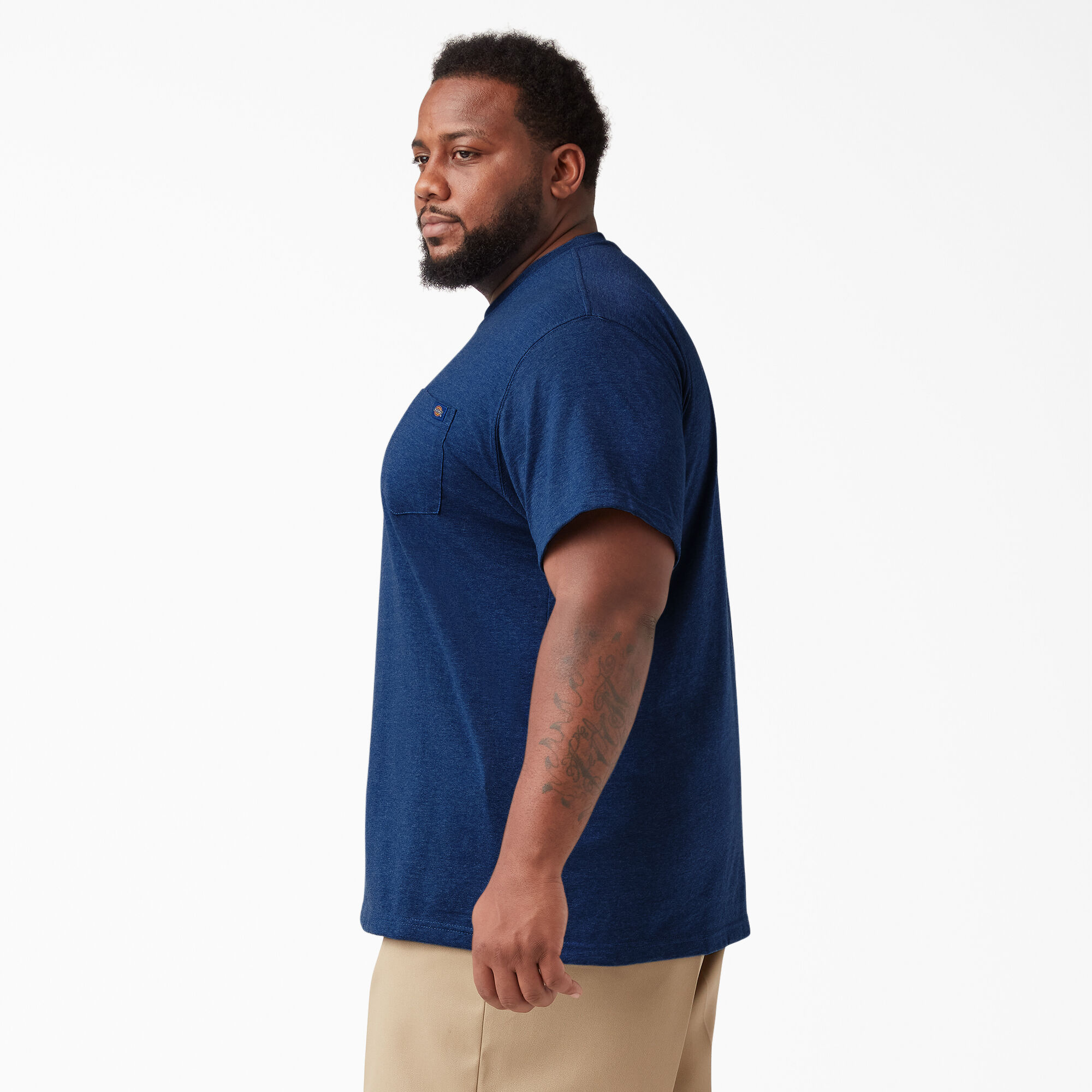 Heavyweight Heathered Short Sleeve Pocket T-Shirt