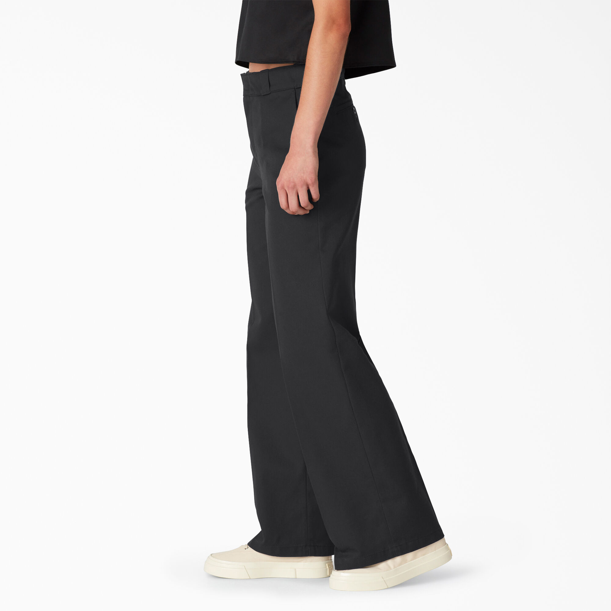 Women's Regular Fit Wide Leg Work Pants