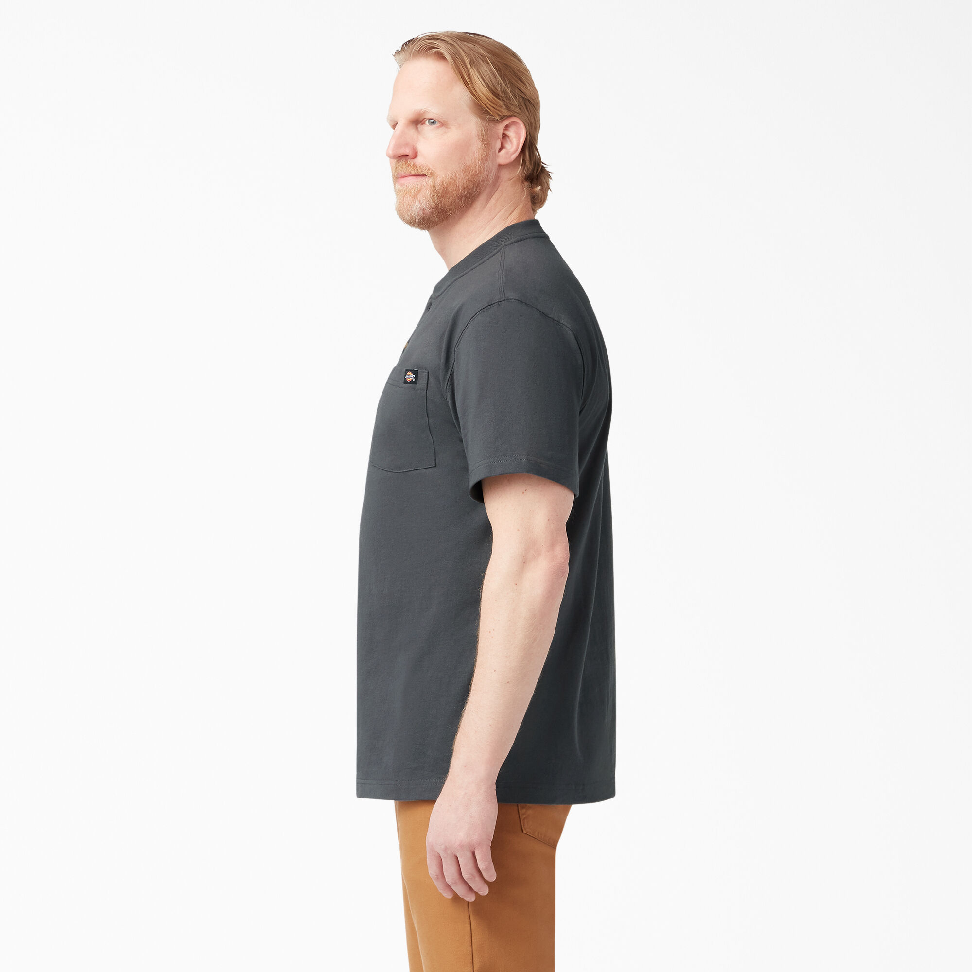 Heavyweight Short Sleeve Henley T-Shirt