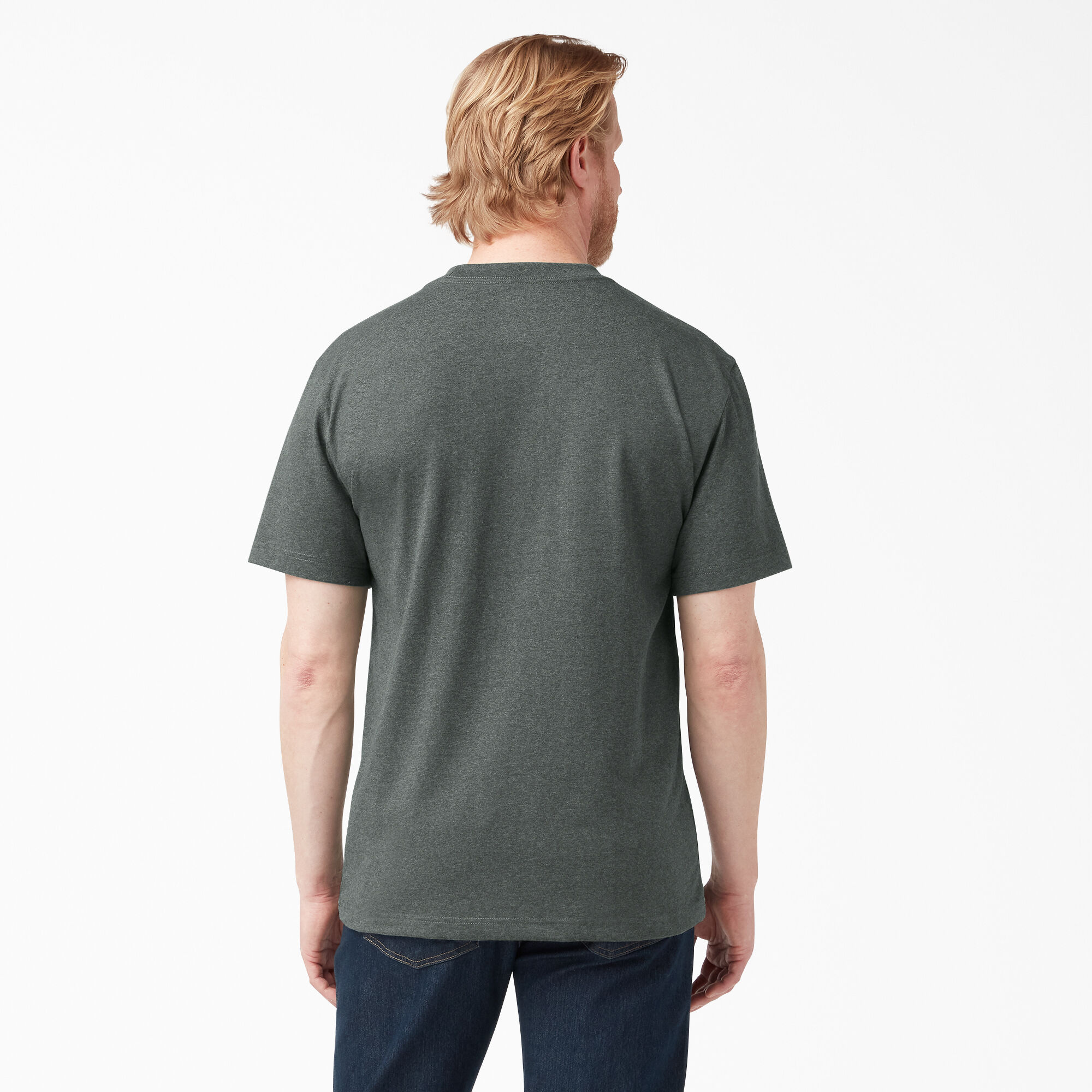 Heavyweight Heathered Short Sleeve Pocket T-Shirt