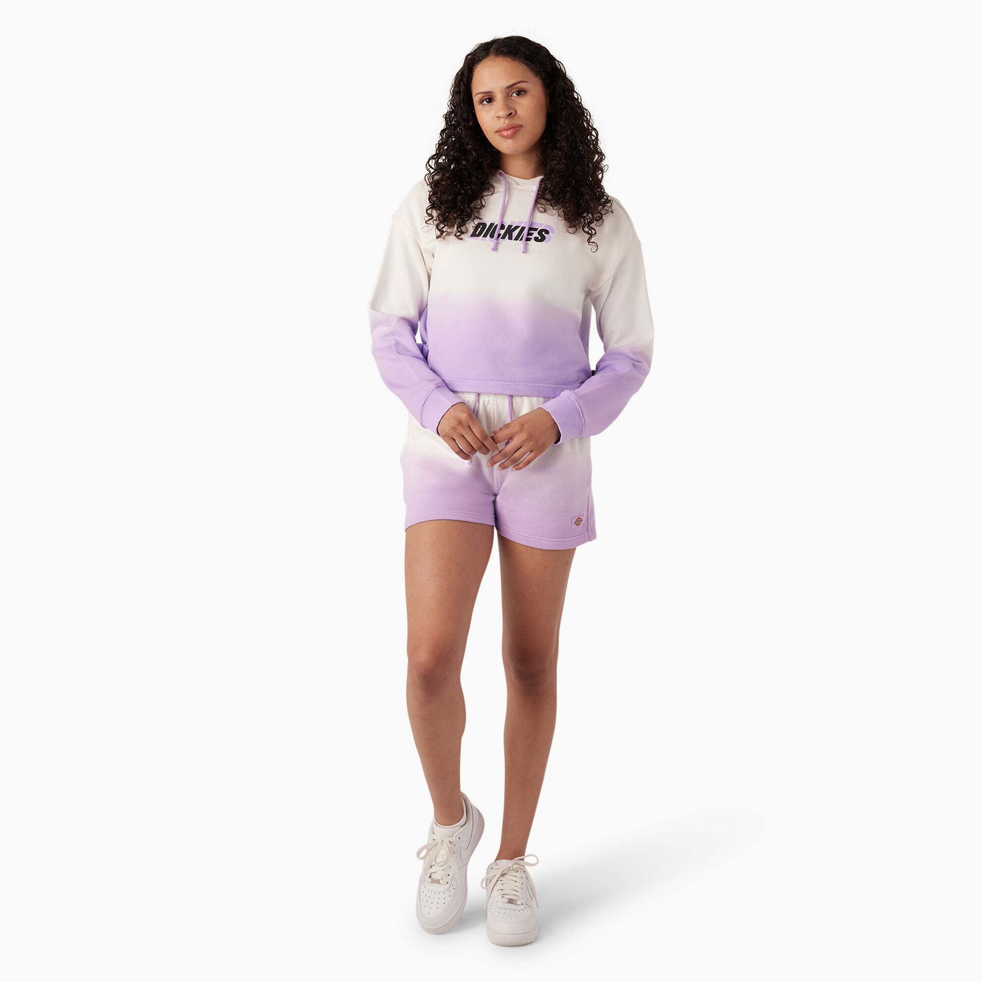Women's Cropped Ombre Hoodie