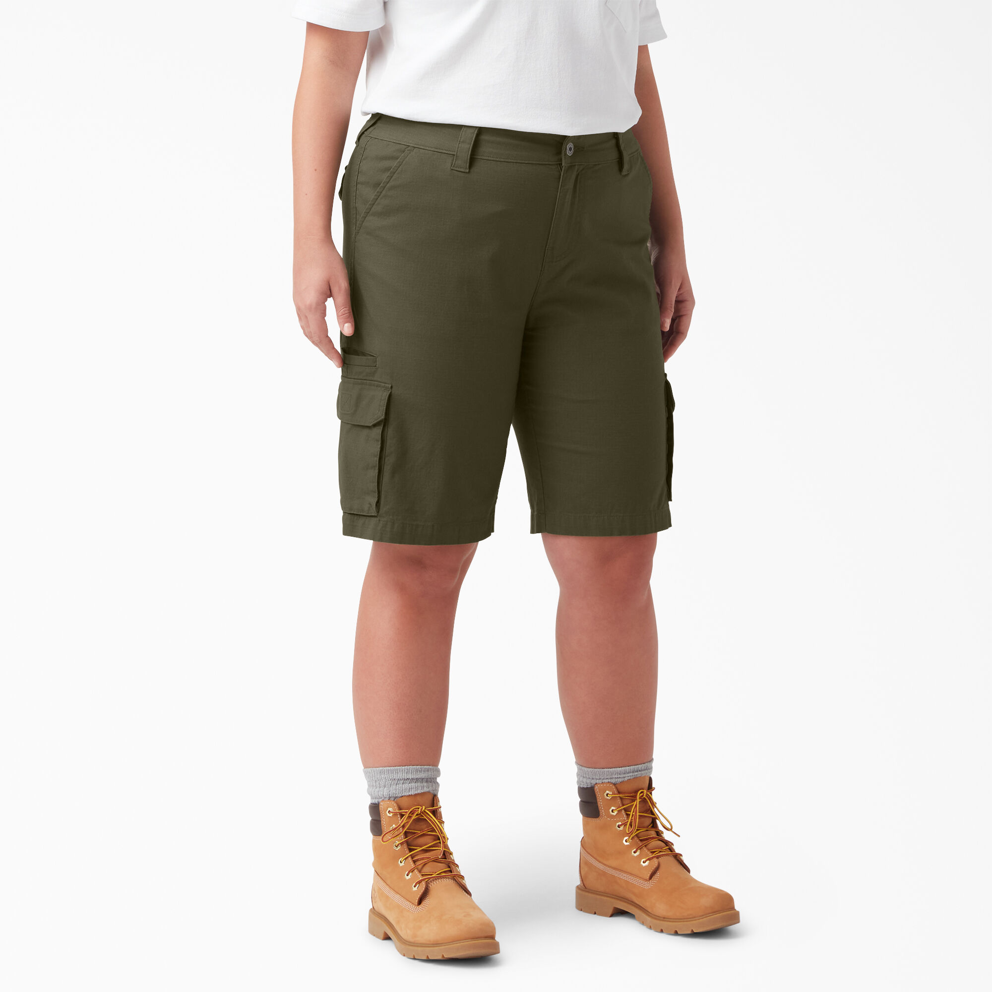 Women's Plus FLEX Regular Fit Ripstop Cargo Shorts, 9