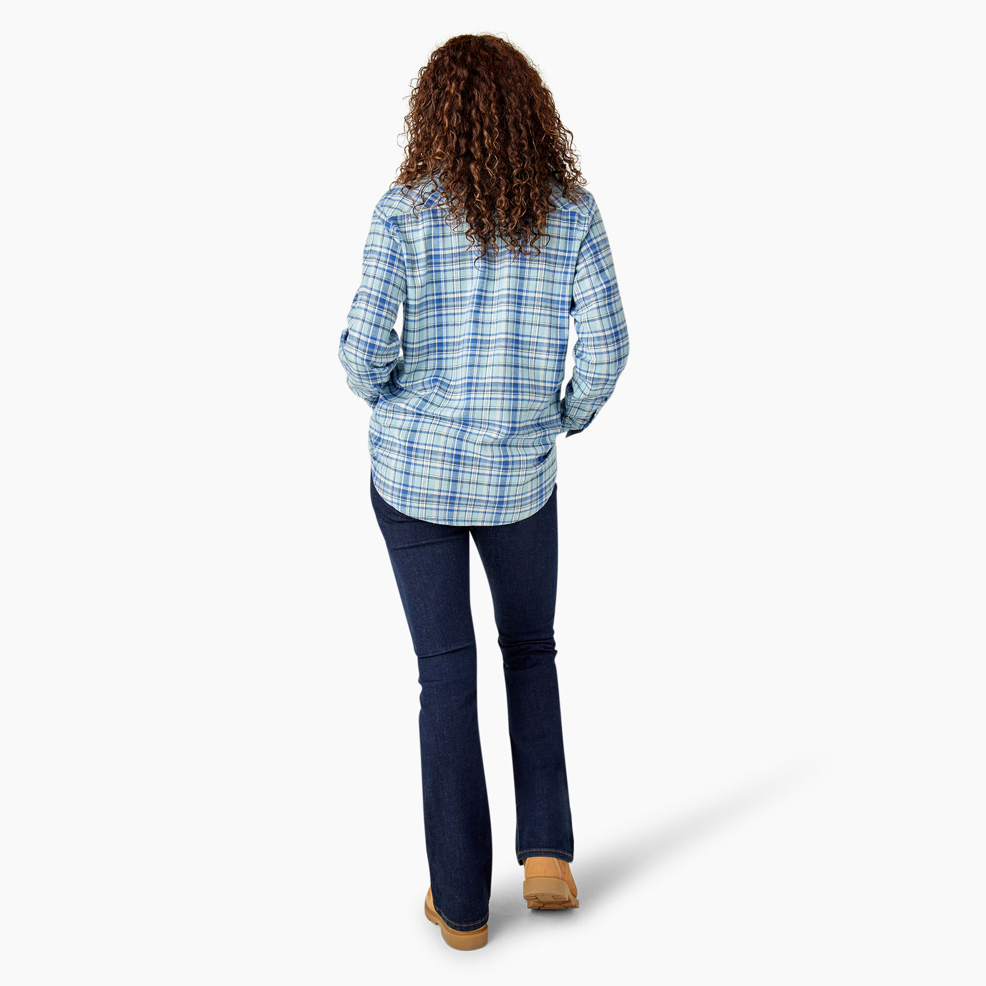 Women's Plaid Flannel Long Sleeve Shirt