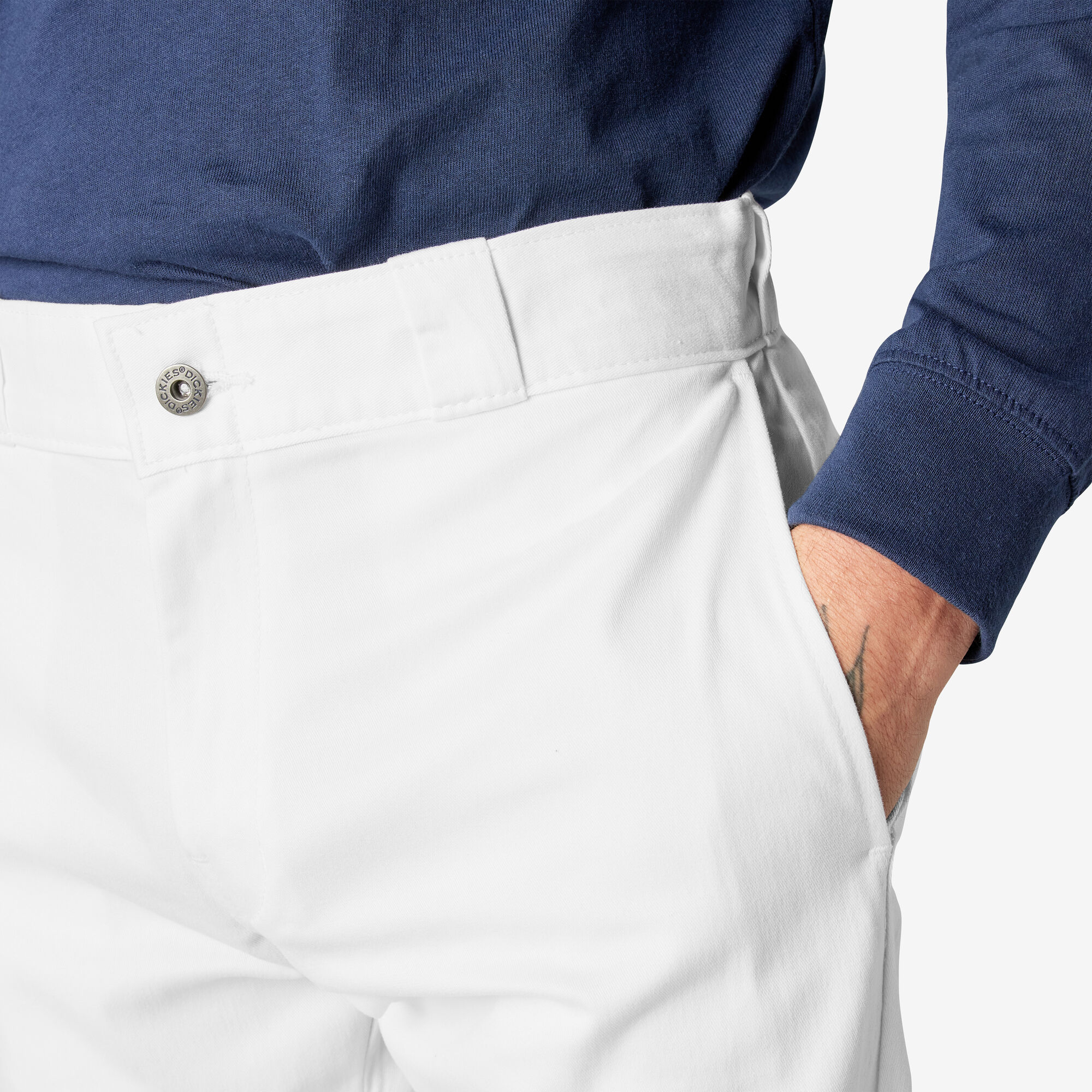 Skinny Fit Double Knee Work Pants