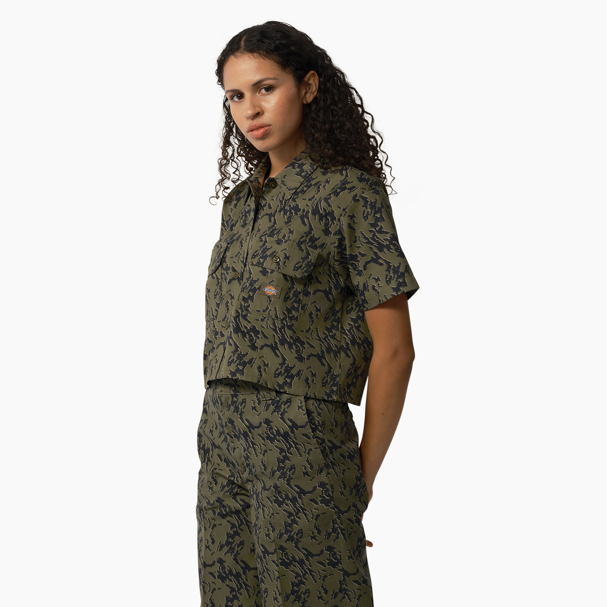 Women's Drewsey Camo Cropped Work Shirt