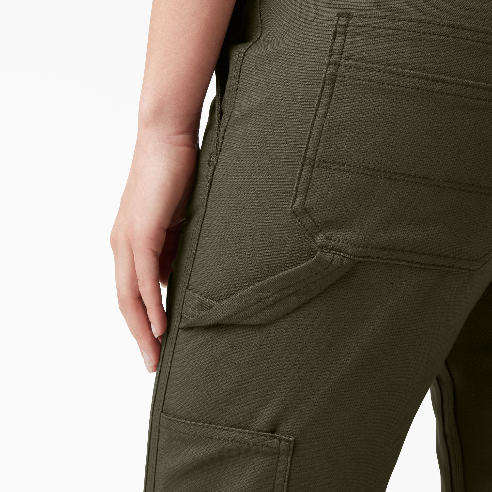 Women's FLEX DuraTech Straight Fit Pants, Moss Green