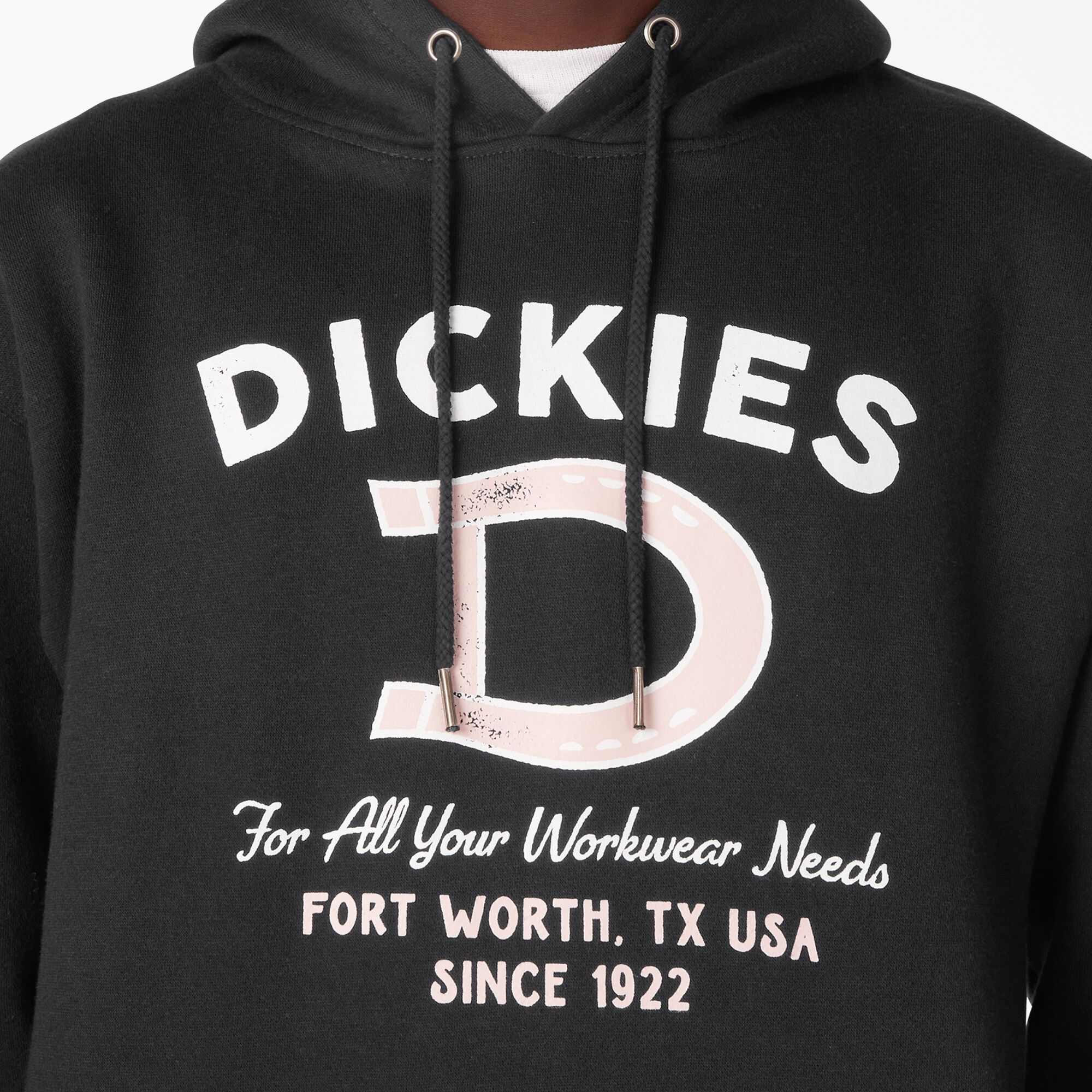 Distressed Ox Collar Graphic Hoodie