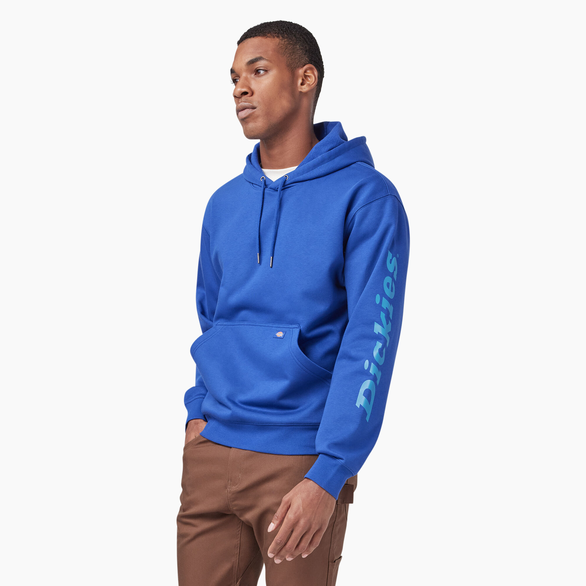 Water Repellent Logo Sleeve Hoodie