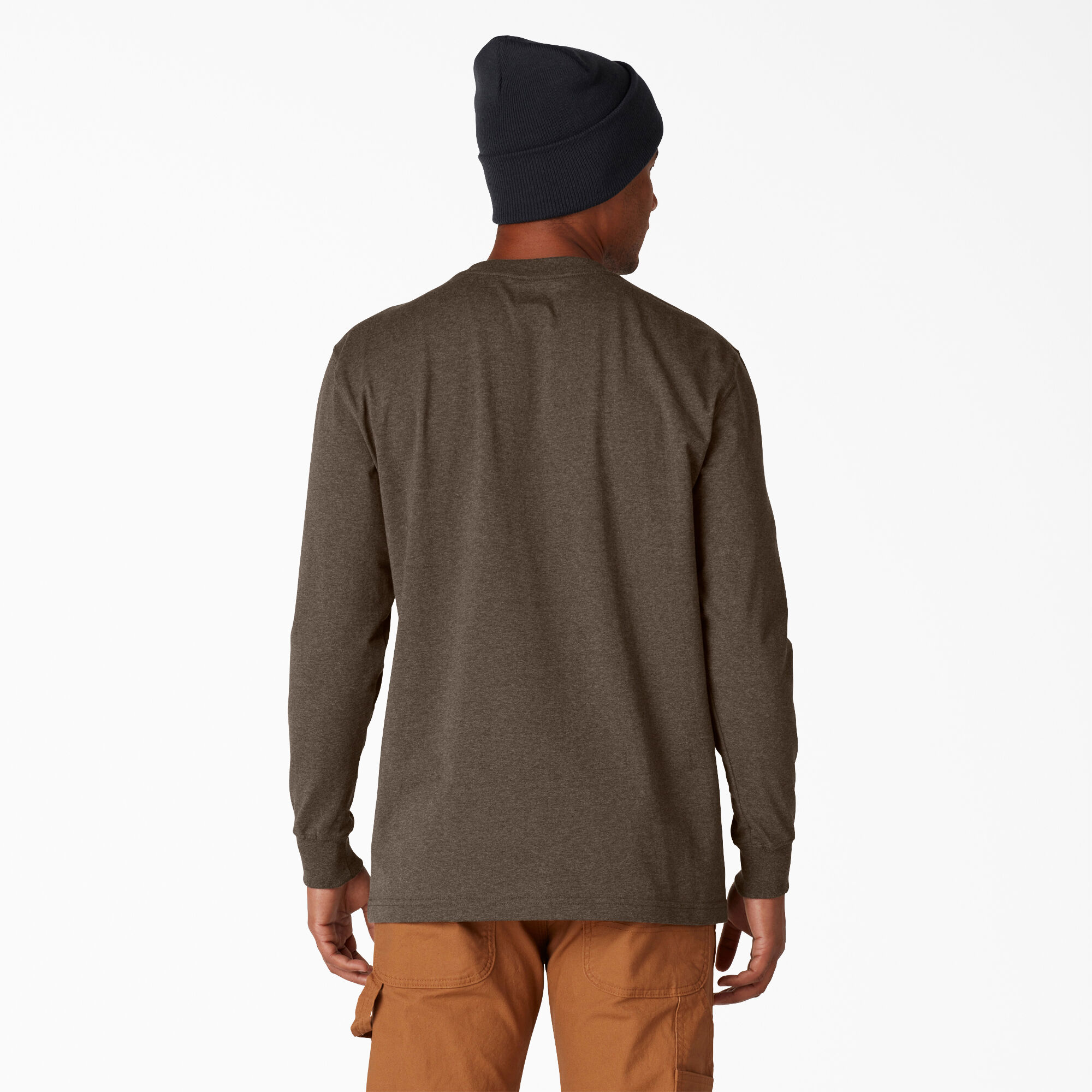Heavyweight Heathered Long Sleeve Pocket T-Shirt