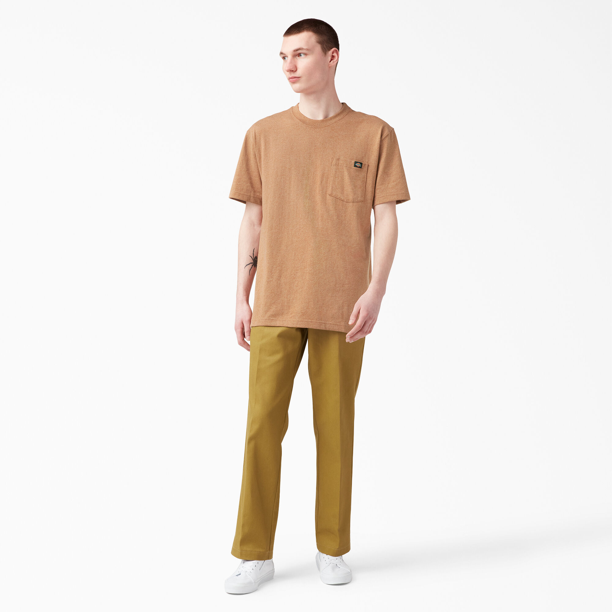 Heavyweight Heathered Short Sleeve Pocket T-Shirt