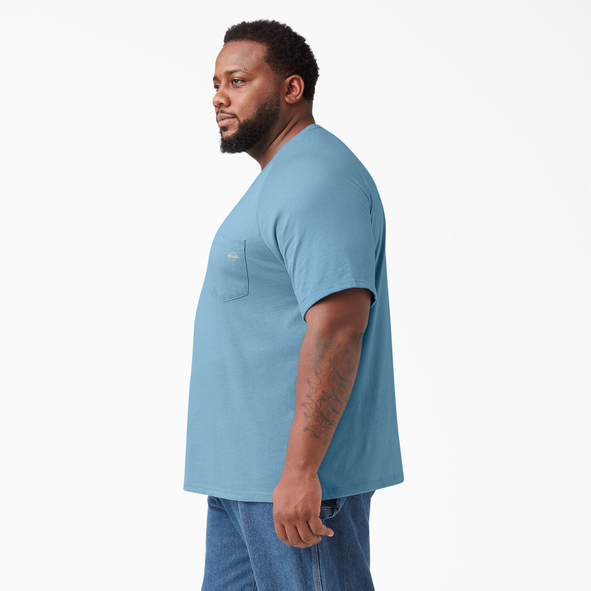 Cooling Short Sleeve Pocket T-Shirt, Dusty Blue