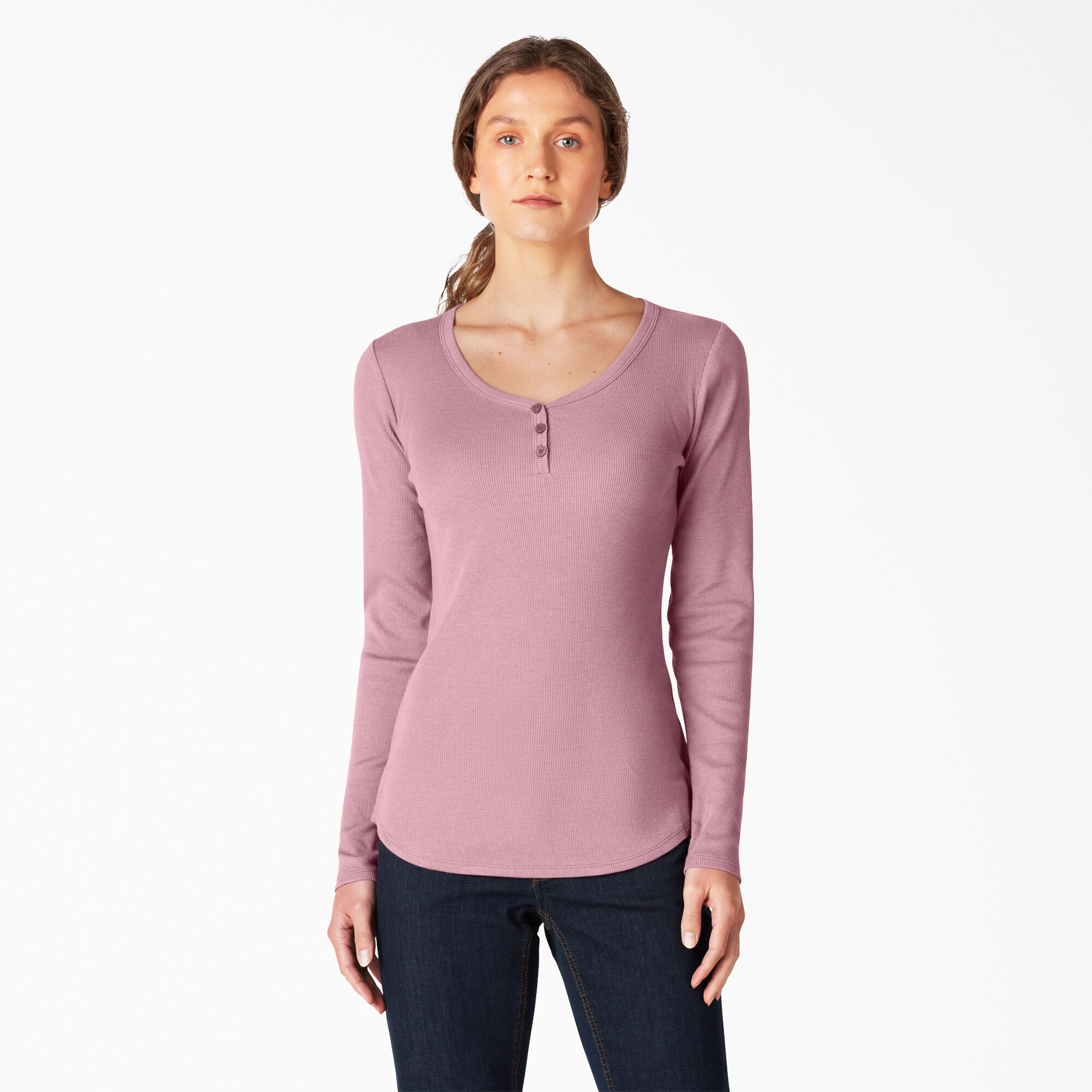 Women's Henley Long Sleeve Shirt