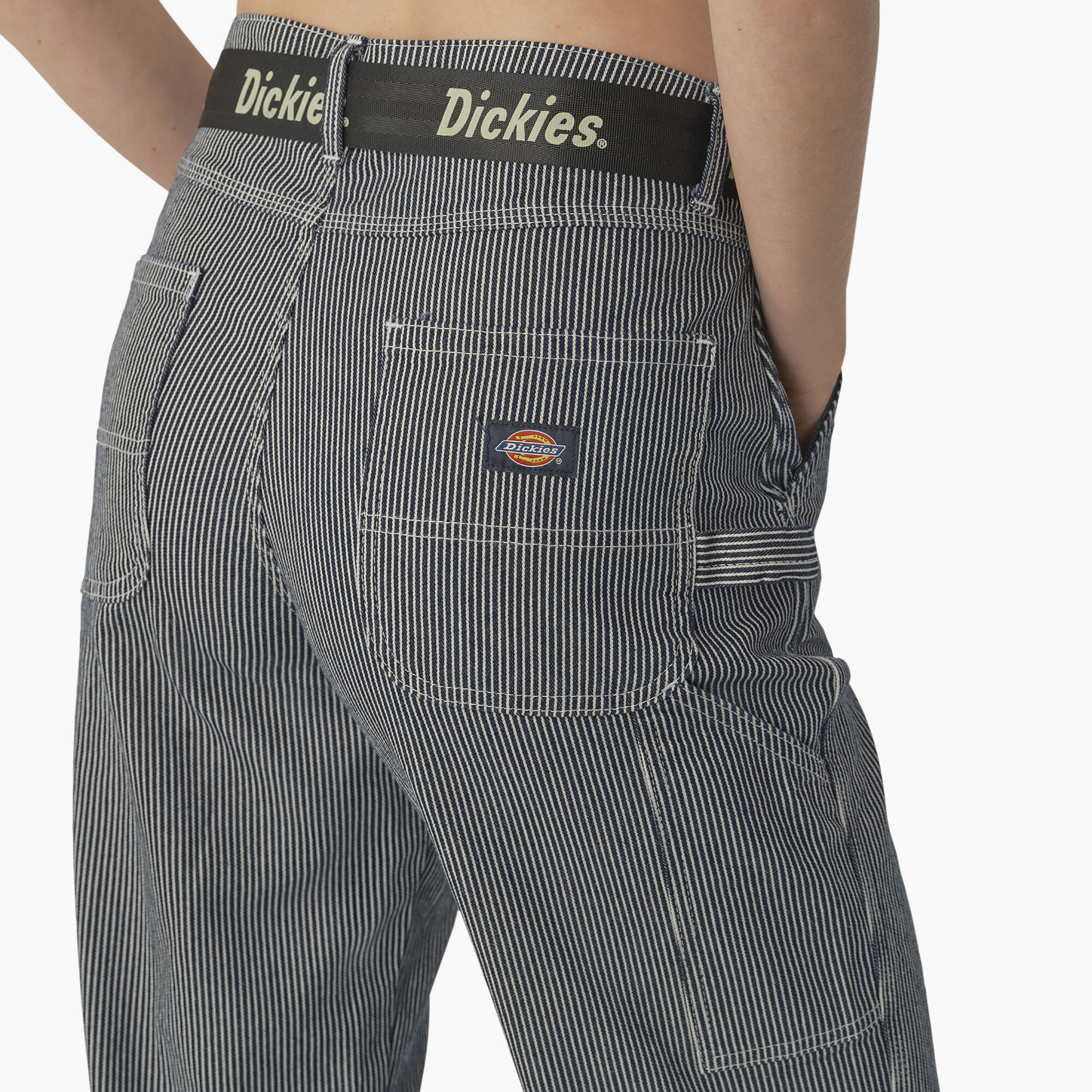 Women's Relaxed Fit Carpenter Pants, Hickory Stripe