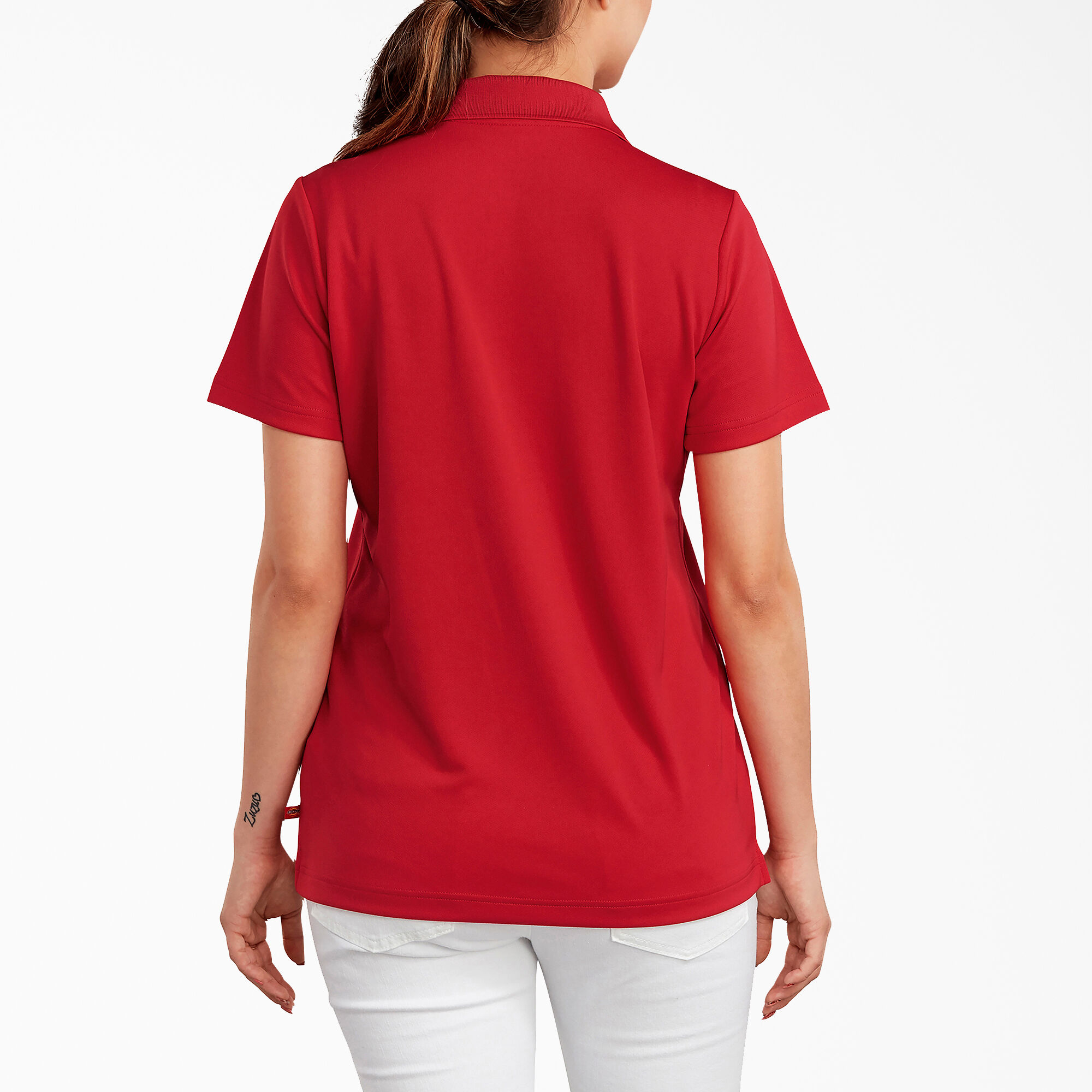 Women's Performance Polo Shirt, Apple Red