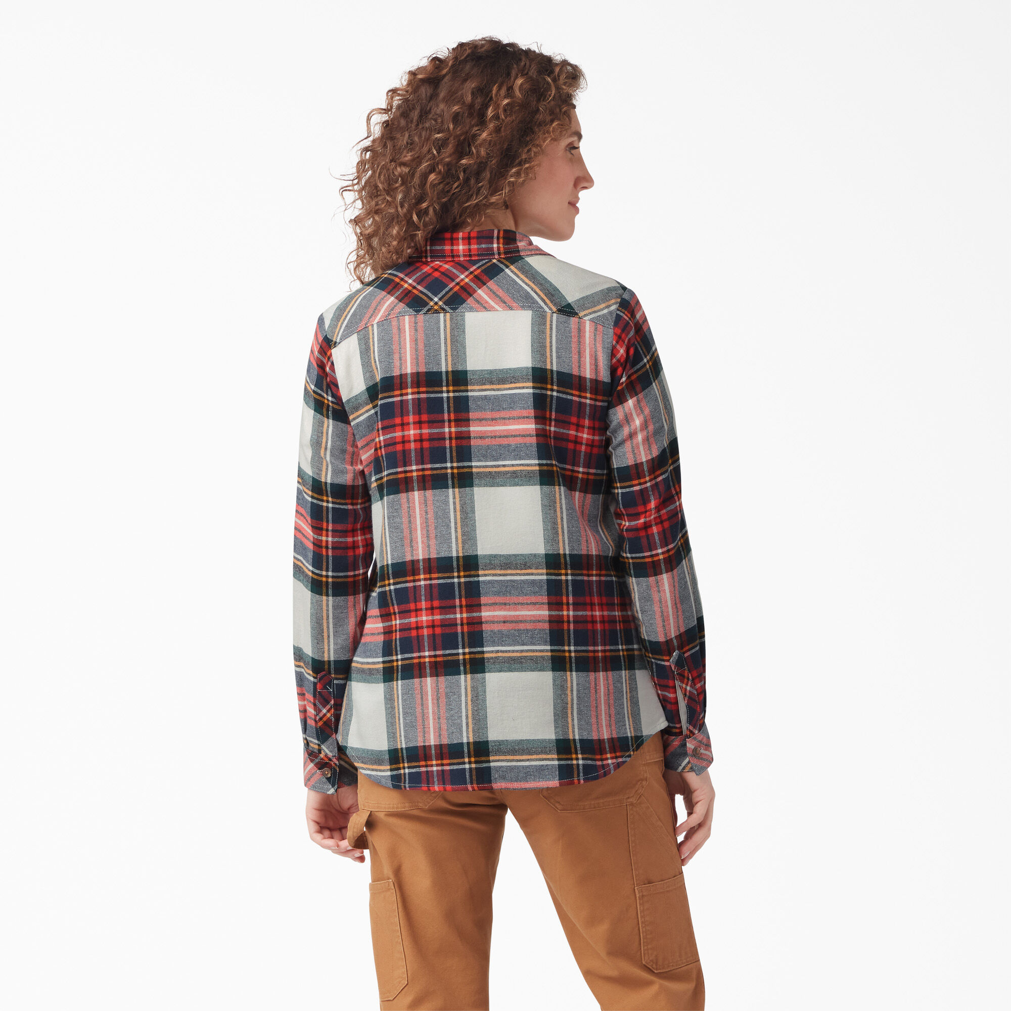 Women's Plaid Flannel Long Sleeve Shirt