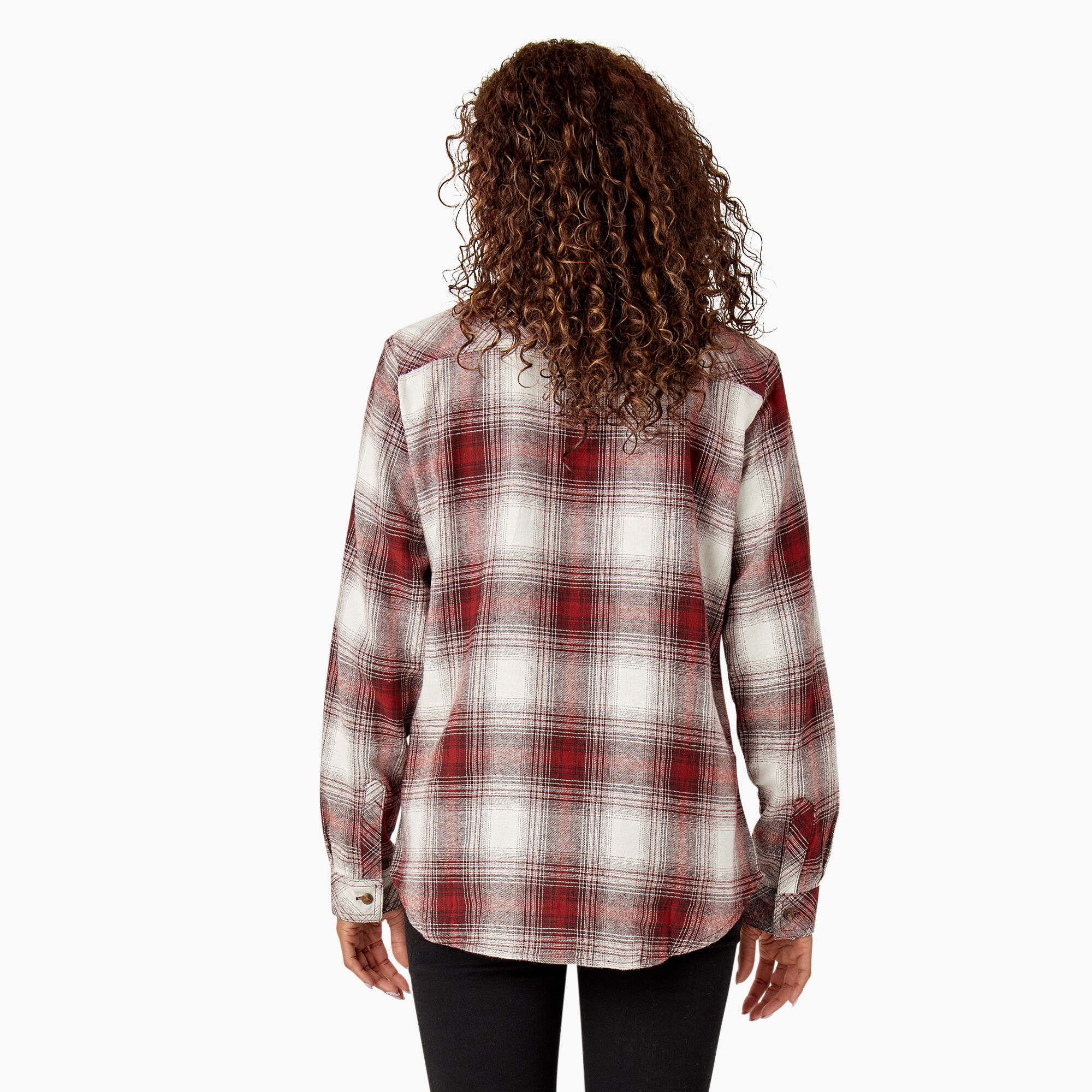 Women's Plaid Flannel Long Sleeve Shirt