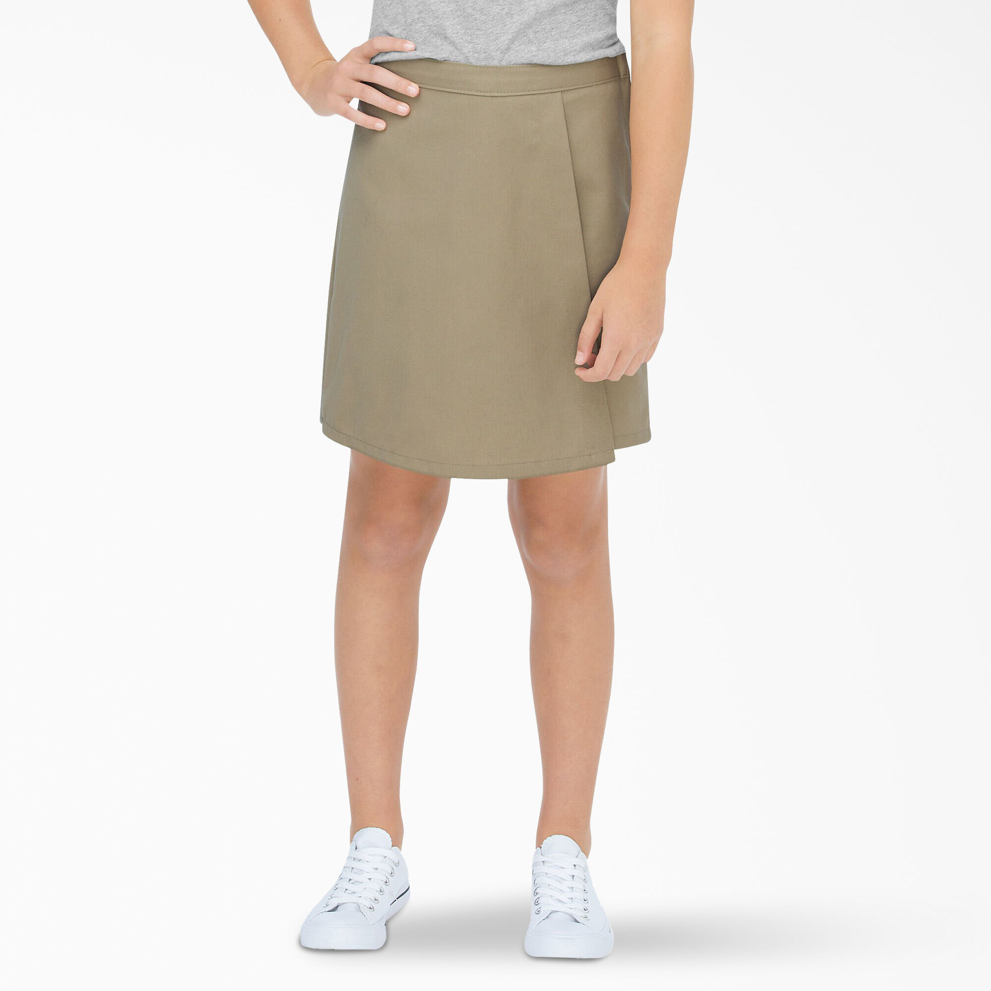 Girls' Faux Wrap Skort, 4-16