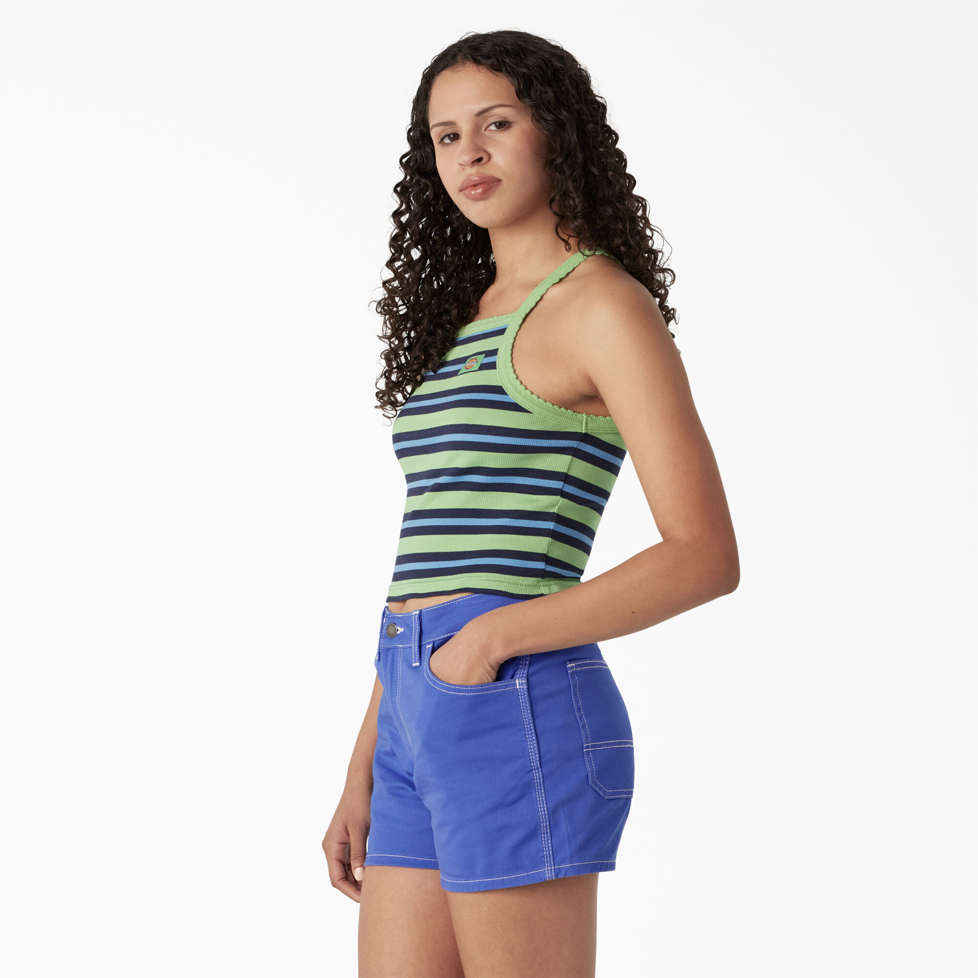 Women's Rib Knit Cropped Tank Top