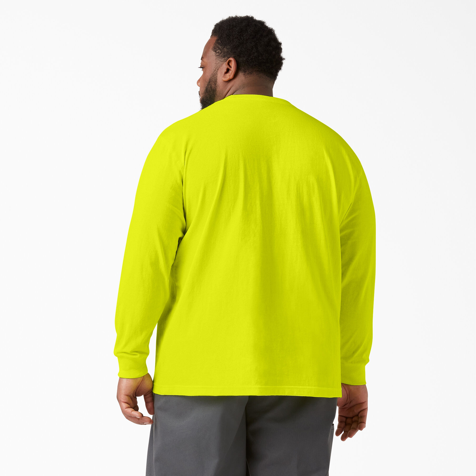 Heavyweight Neon Long Sleeve Pocket T-Shirt
