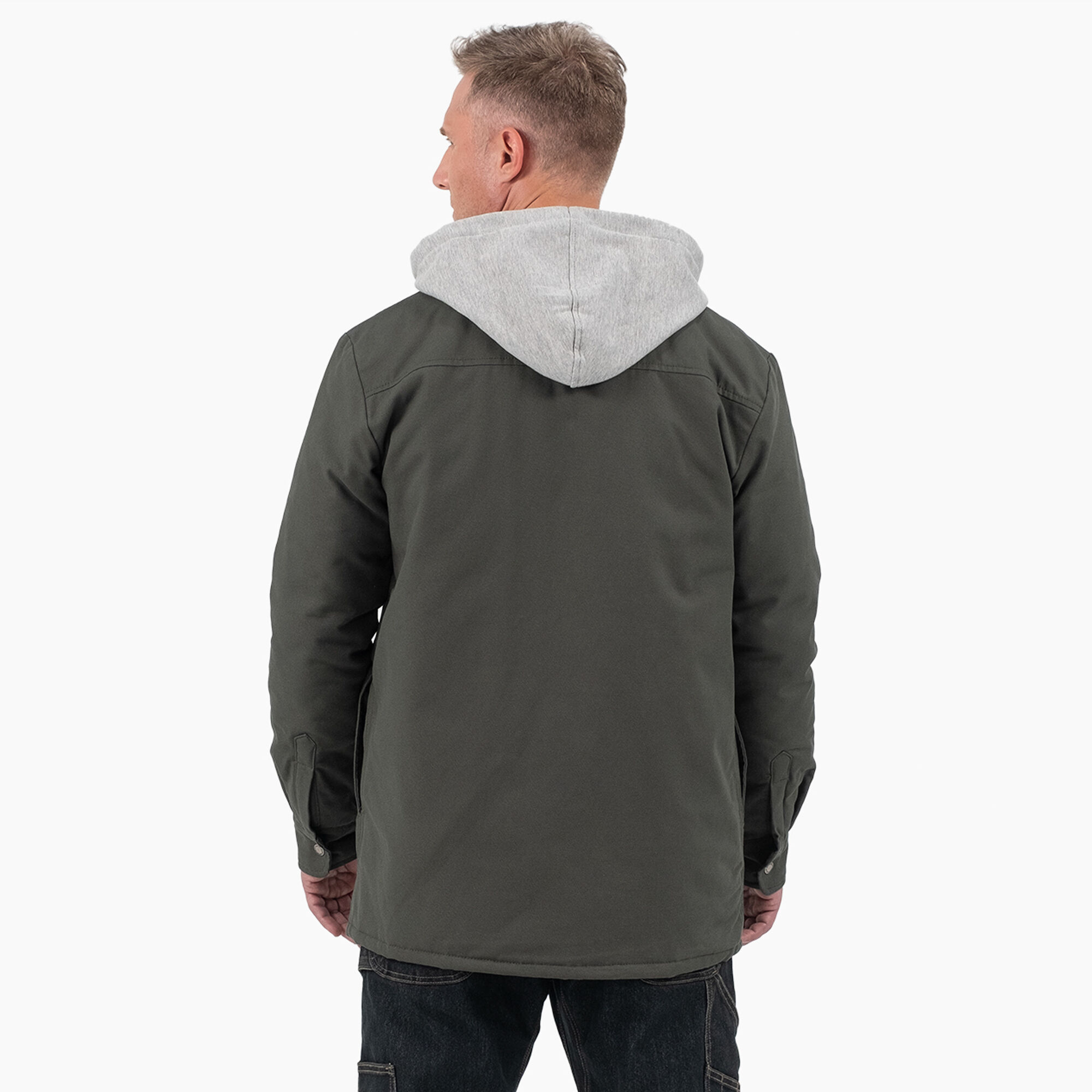 Duck Hooded Shirt Jacket