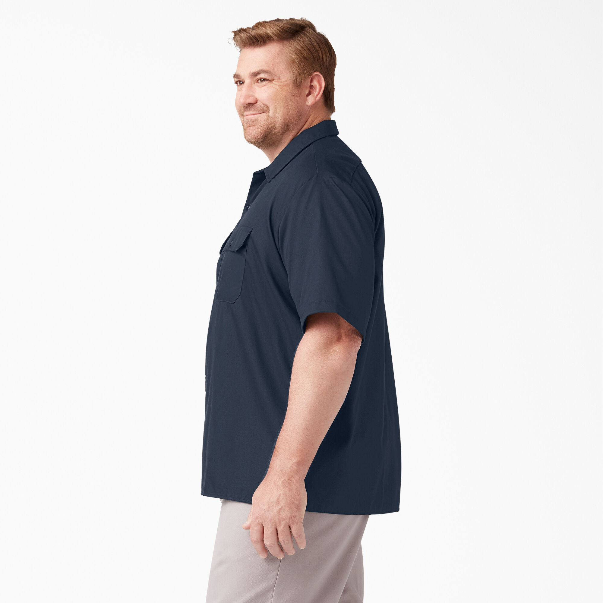 Relaxed Fit Short Sleeve Work Shirt
