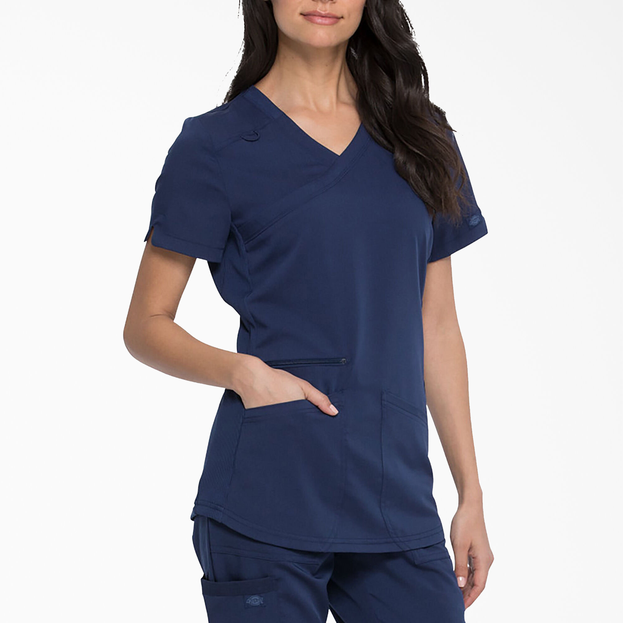 Women's Balance Mock Wrap Scrub Top