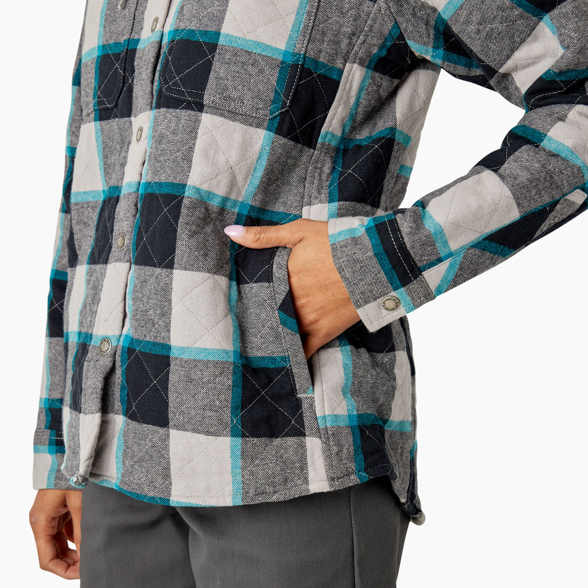 Women’s Flannel Hooded Shirt Jacket