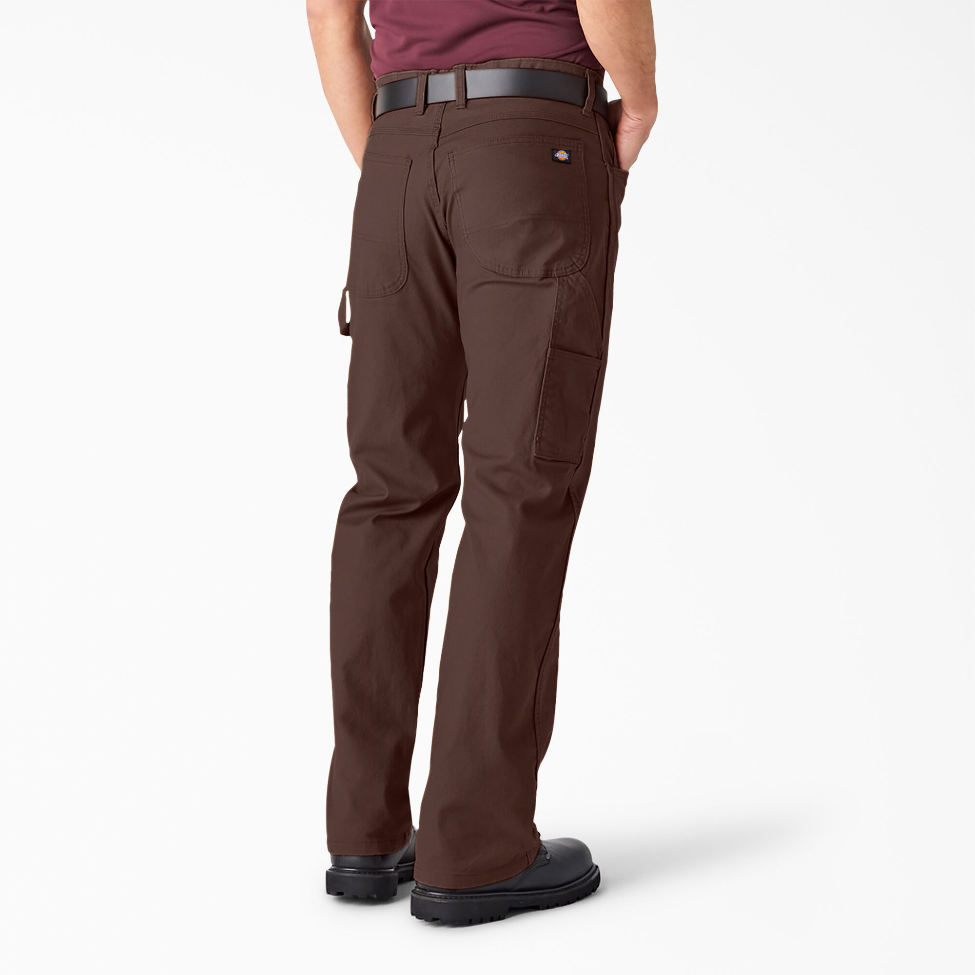 Relaxed Fit Heavyweight Duck Carpenter Pants, Rinsed Chocolate Brown