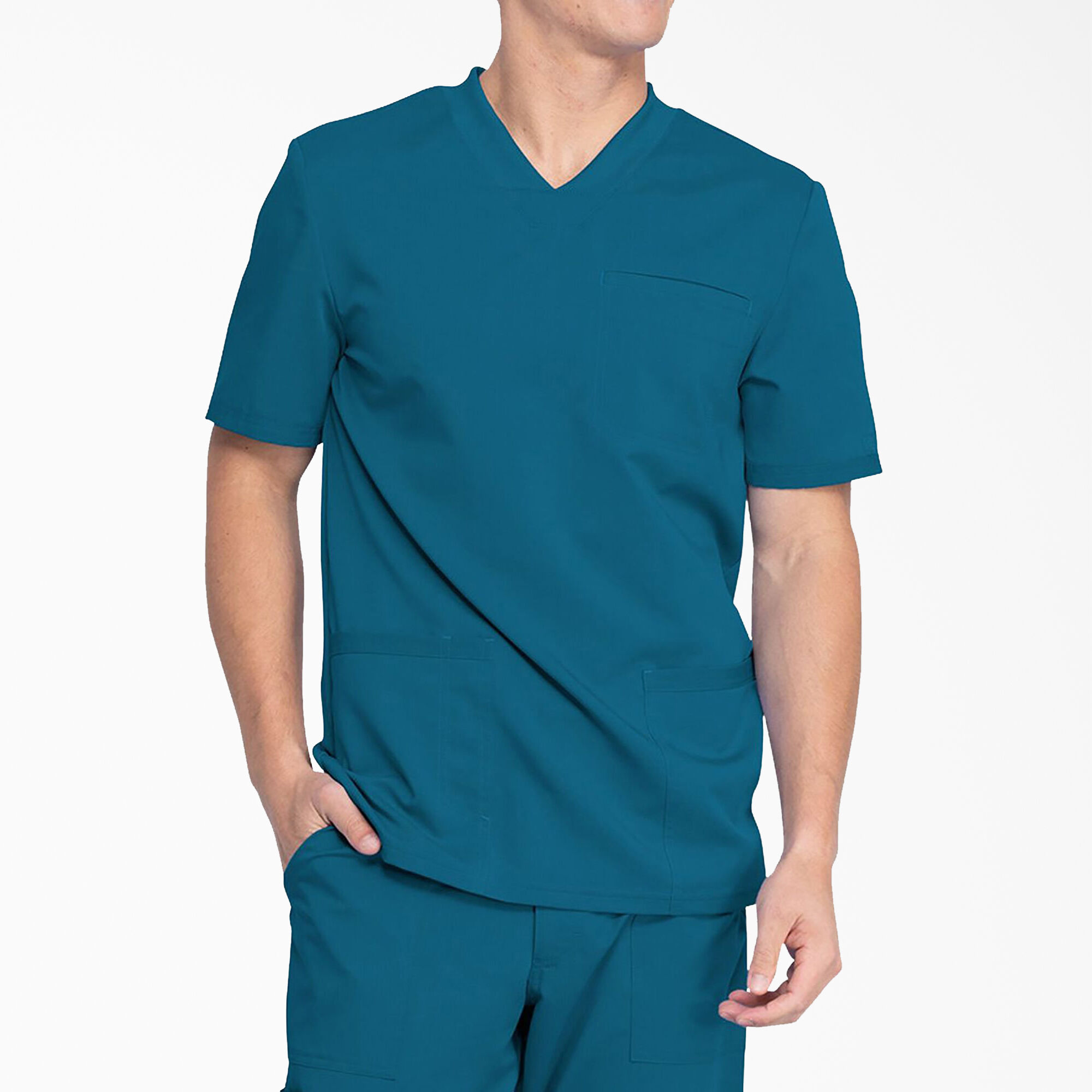 Men's Balance V-Neck Scrub Top with Patch Pockets