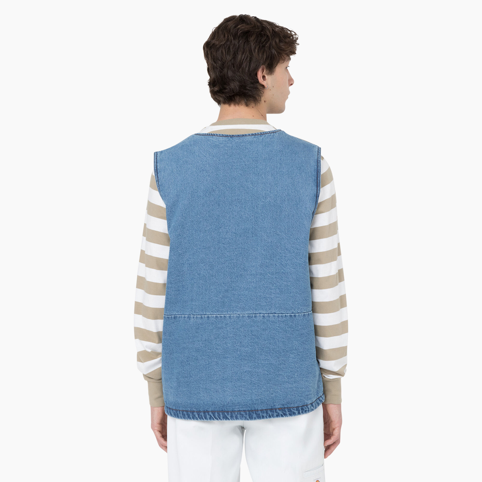 Denim Zip Front Vest