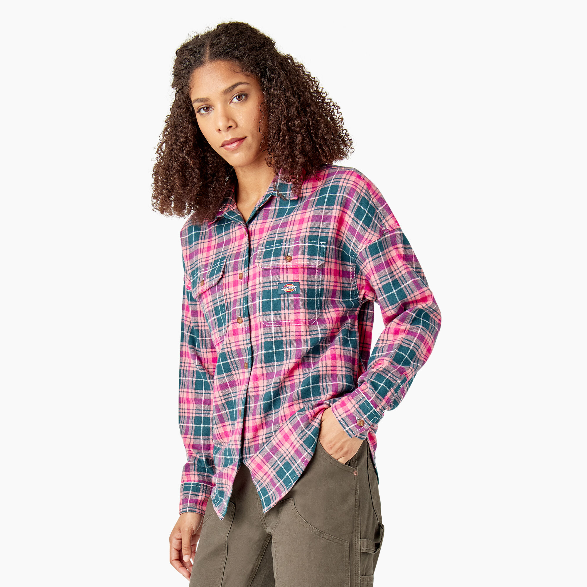 Women's Long Sleeve Flannel Shirt
