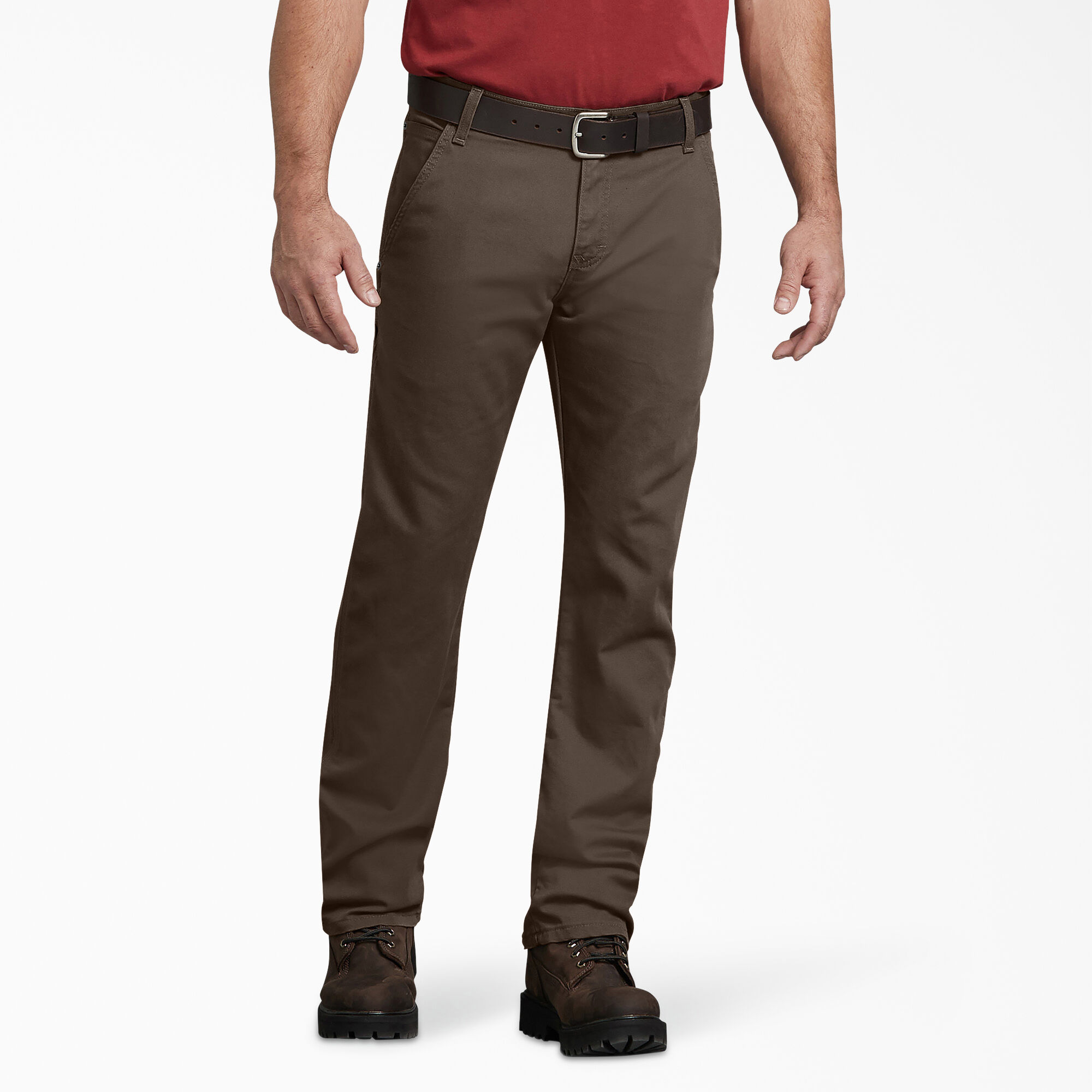 FLEX Regular Fit Duck Carpenter Pants, Stonewashed Mushroom