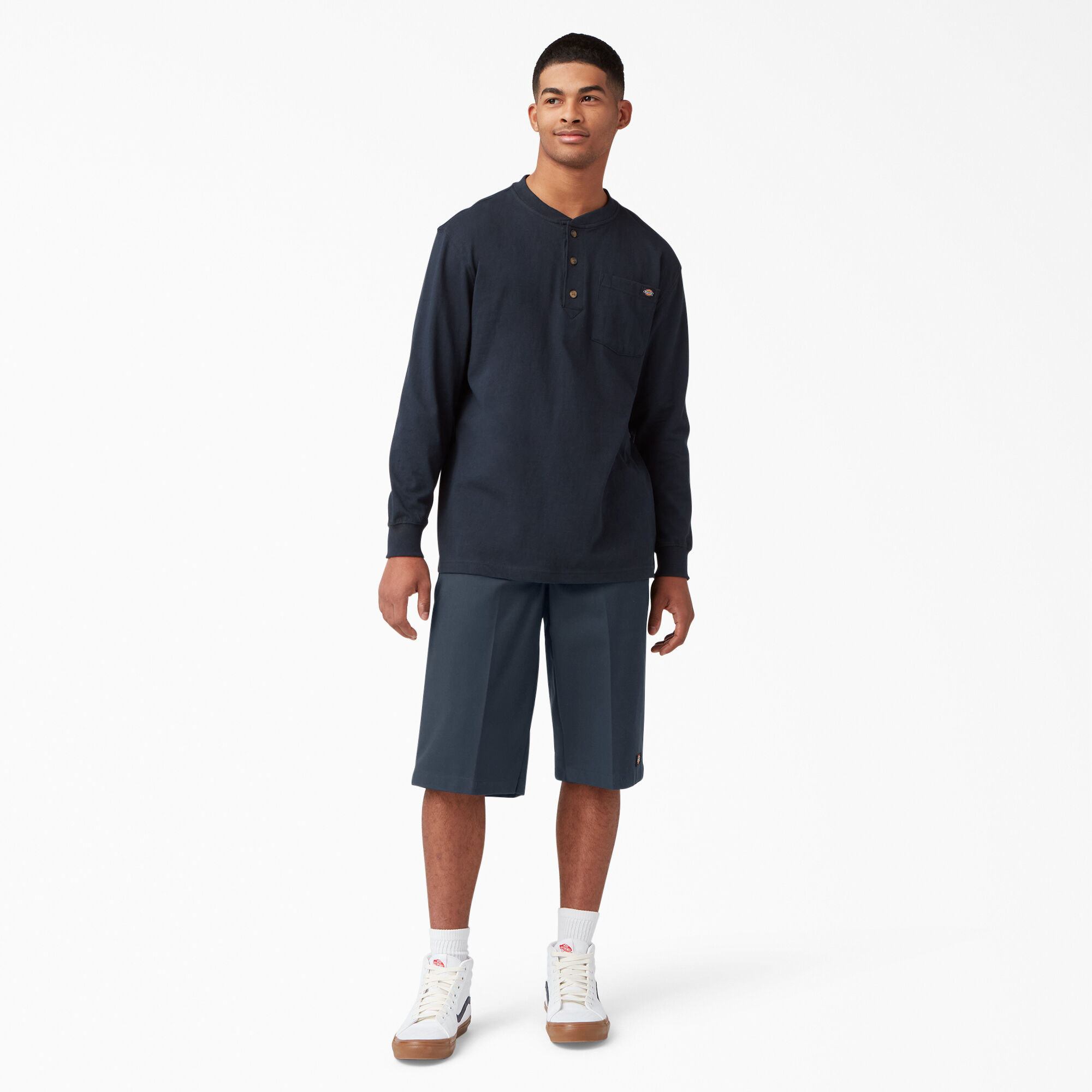 Heavyweight Long Sleeve Henley T-Shirt