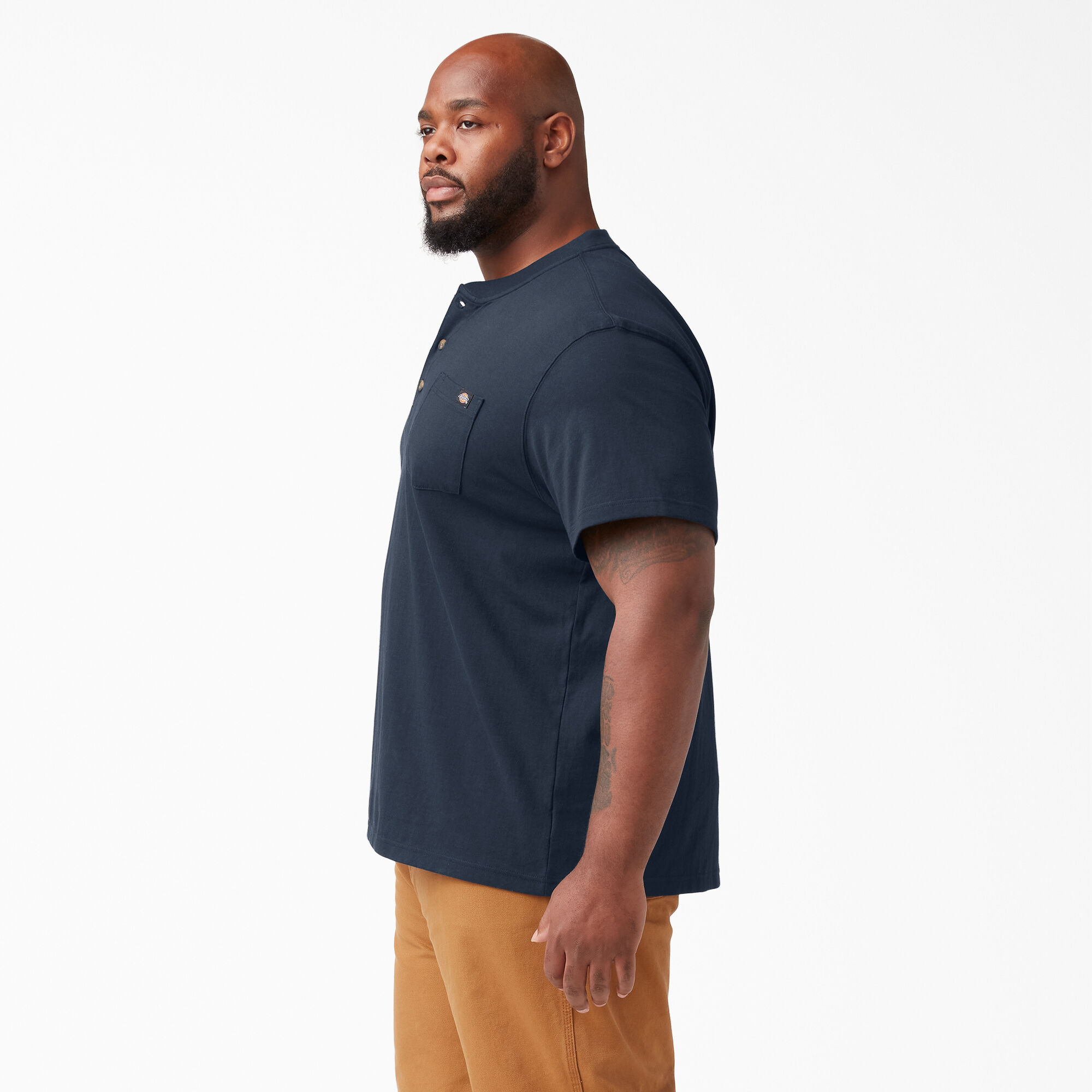 Heavyweight Short Sleeve Henley T-Shirt