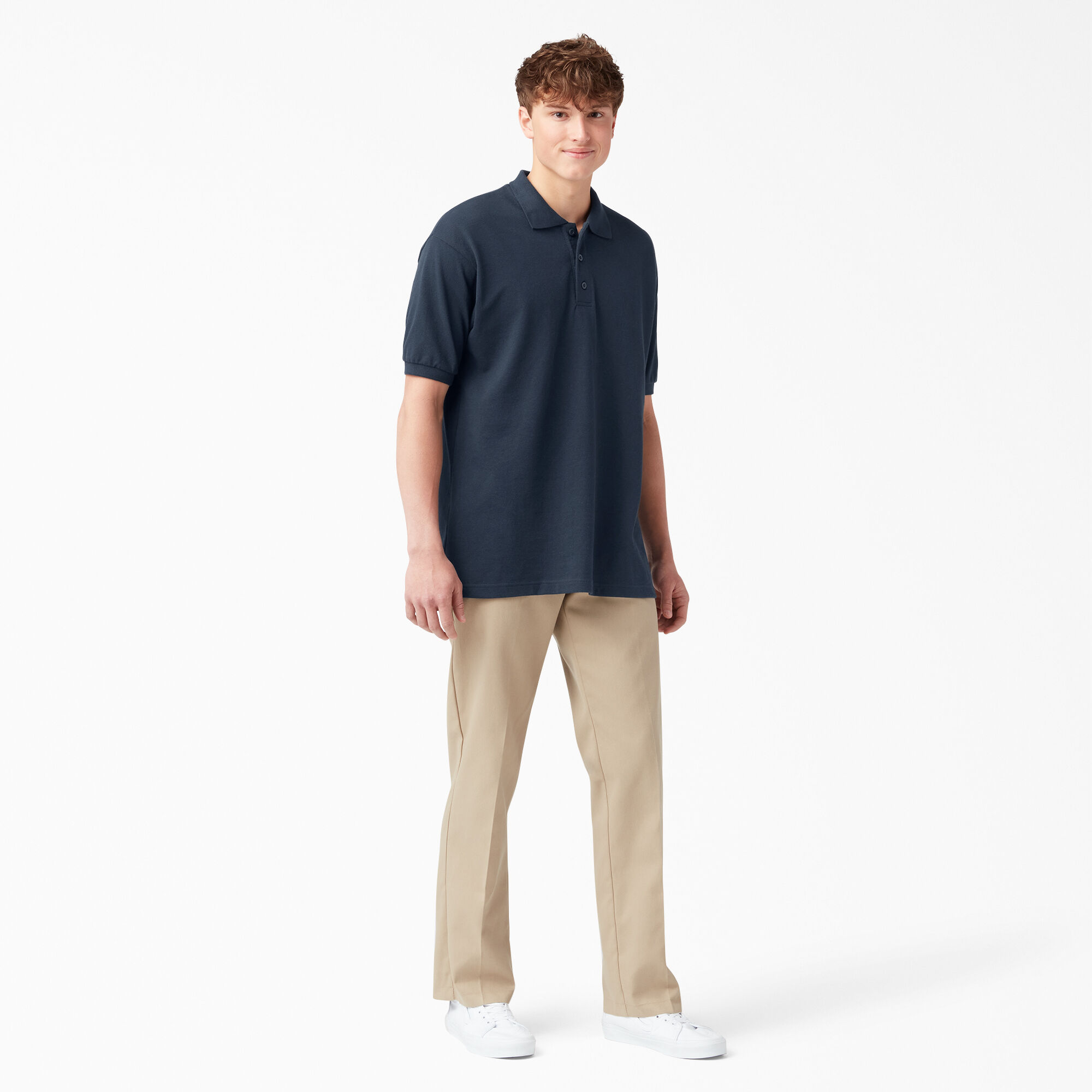 Adult Size Piqué Short Sleeve Polo